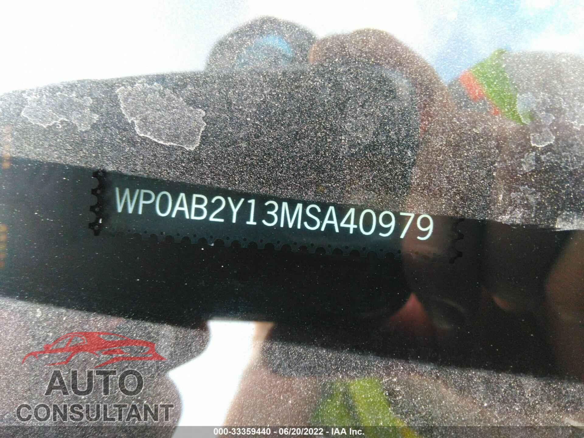 PORSCHE TAYCAN 2021 - WP0AB2Y13MSA40979