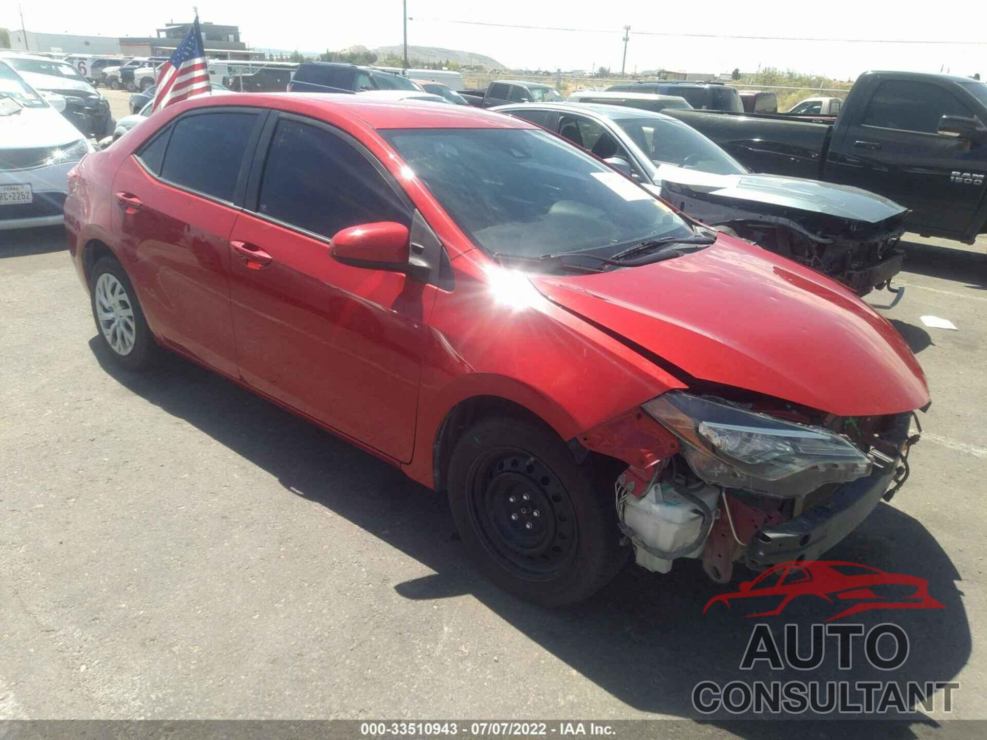 TOYOTA COROLLA 2017 - 2T1BURHEXHC788675