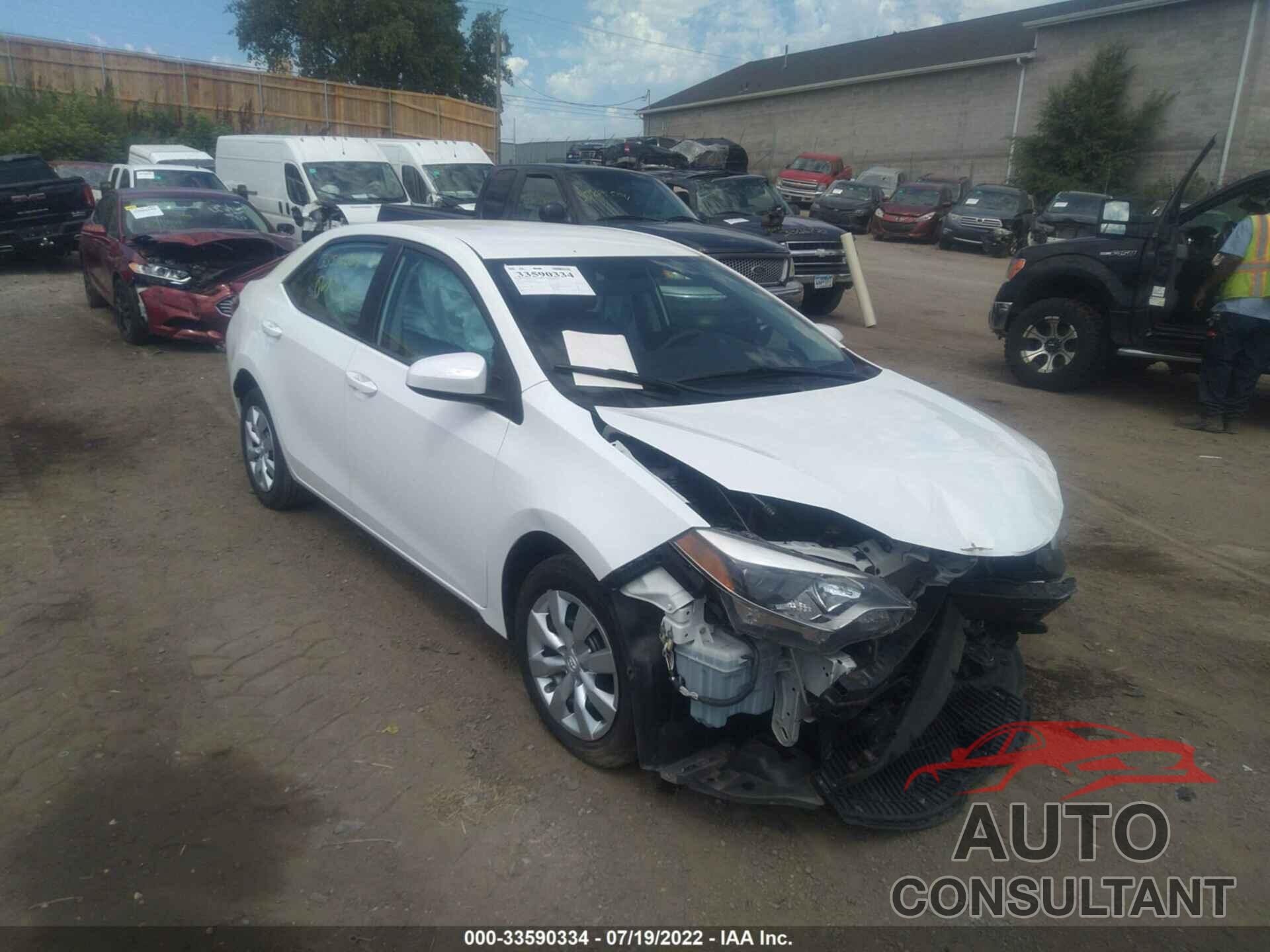TOYOTA COROLLA 2016 - 5YFBURHE1GP506728