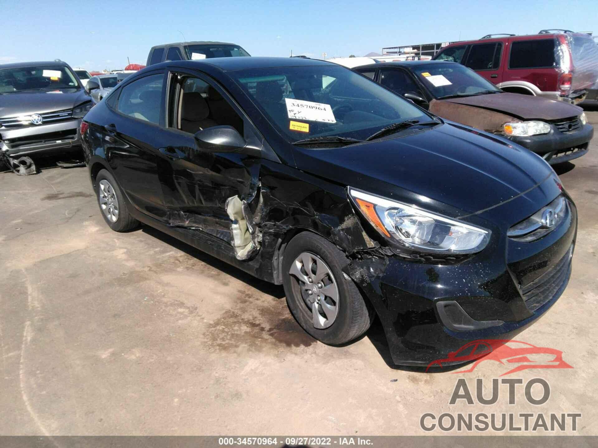 HYUNDAI ACCENT 2017 - KMHCT4AE6HU377454