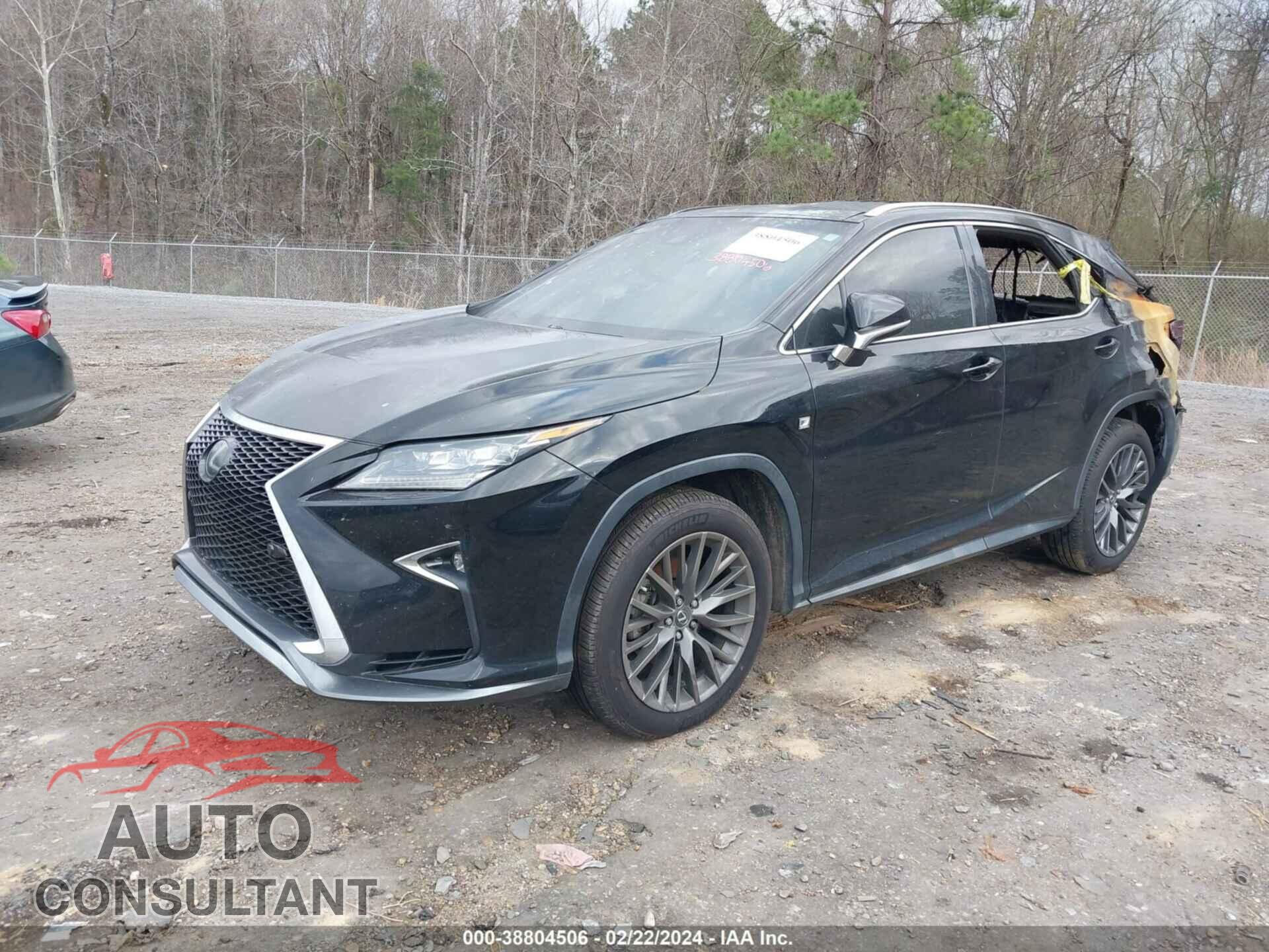 LEXUS RX 2017 - 2T2ZZMCA5HC043934