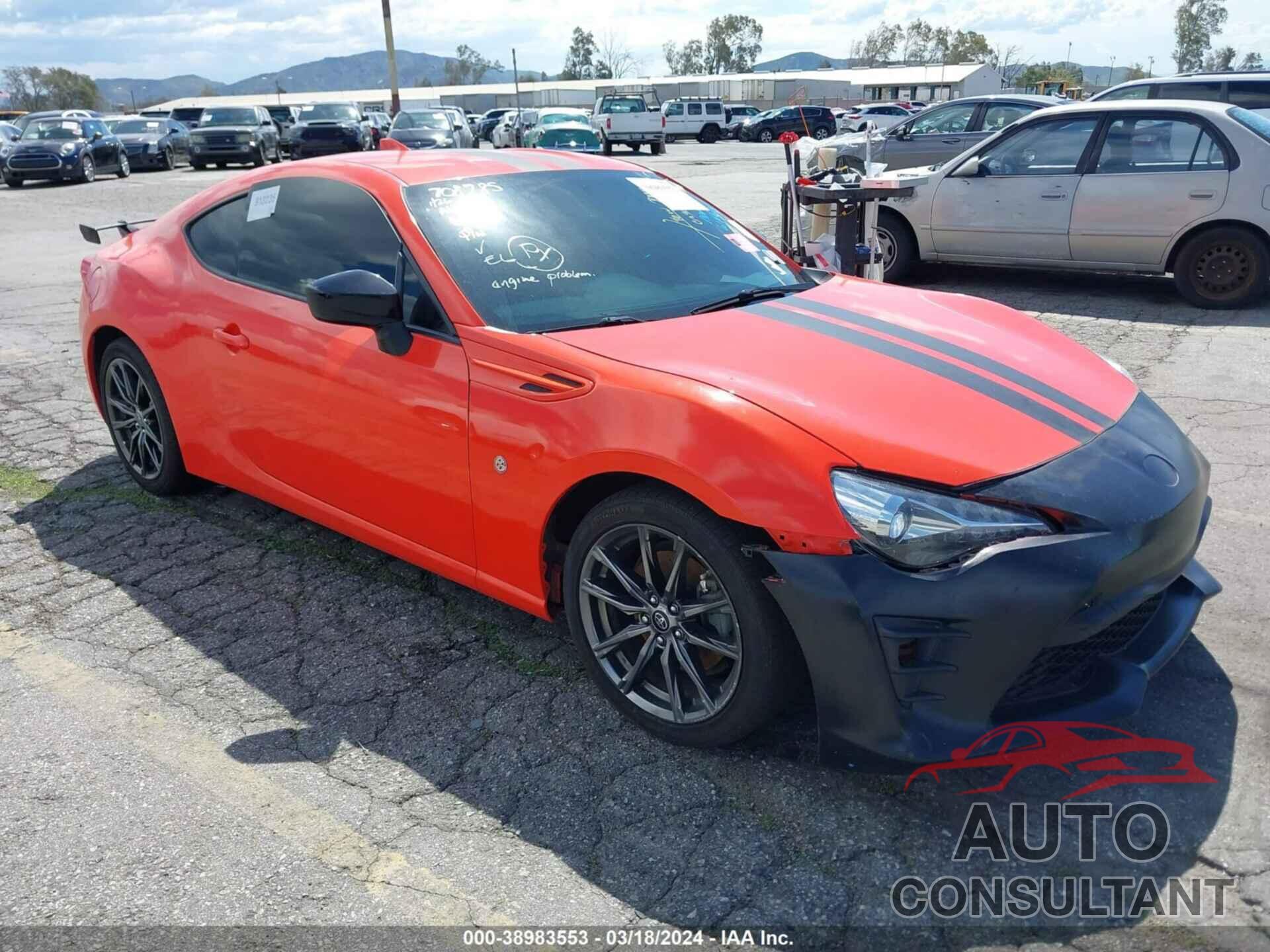 TOYOTA 86 2017 - JF1ZNAA12H9708785
