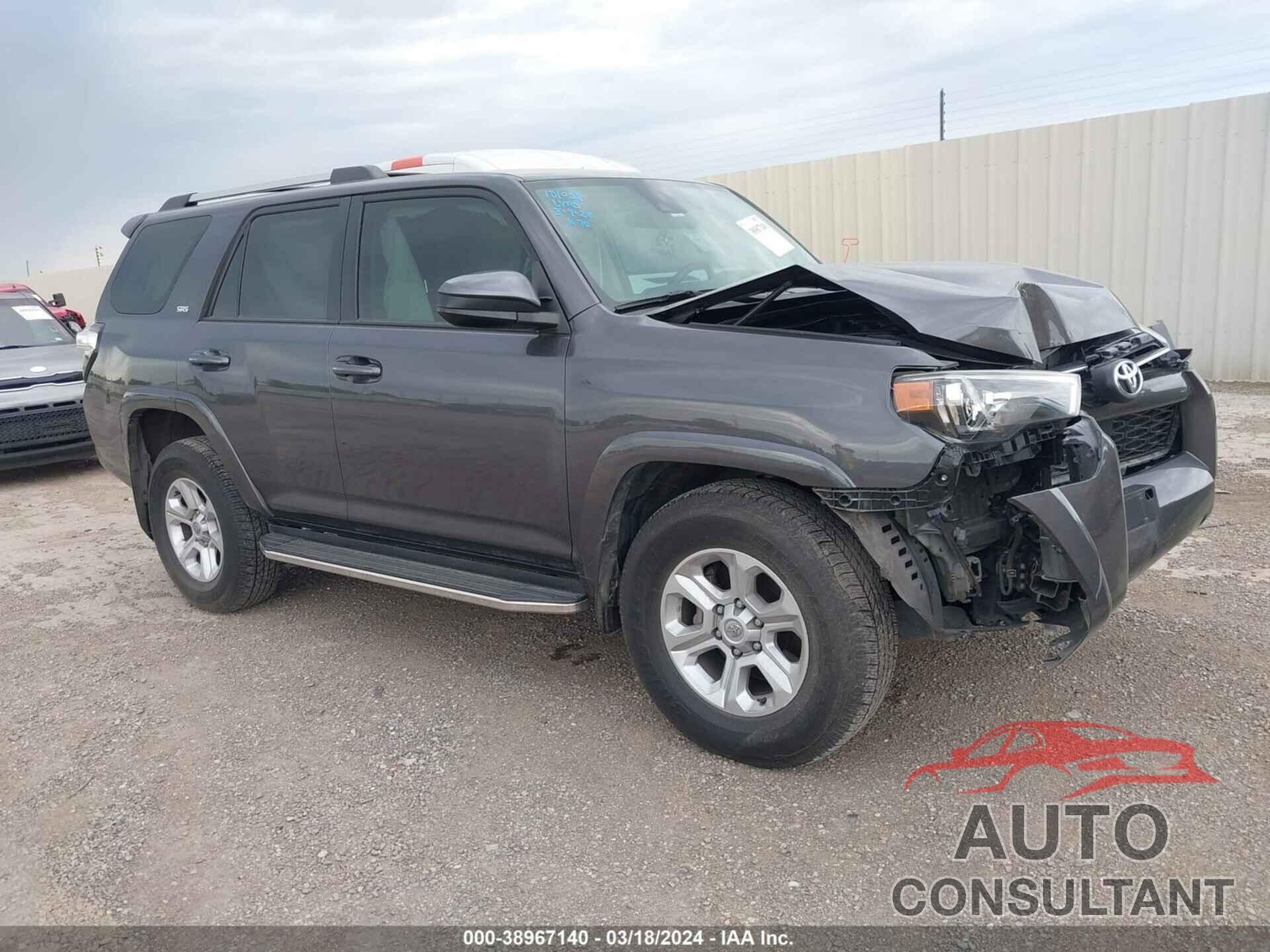 TOYOTA 4RUNNER 2022 - JTEEU5JR0N5262319