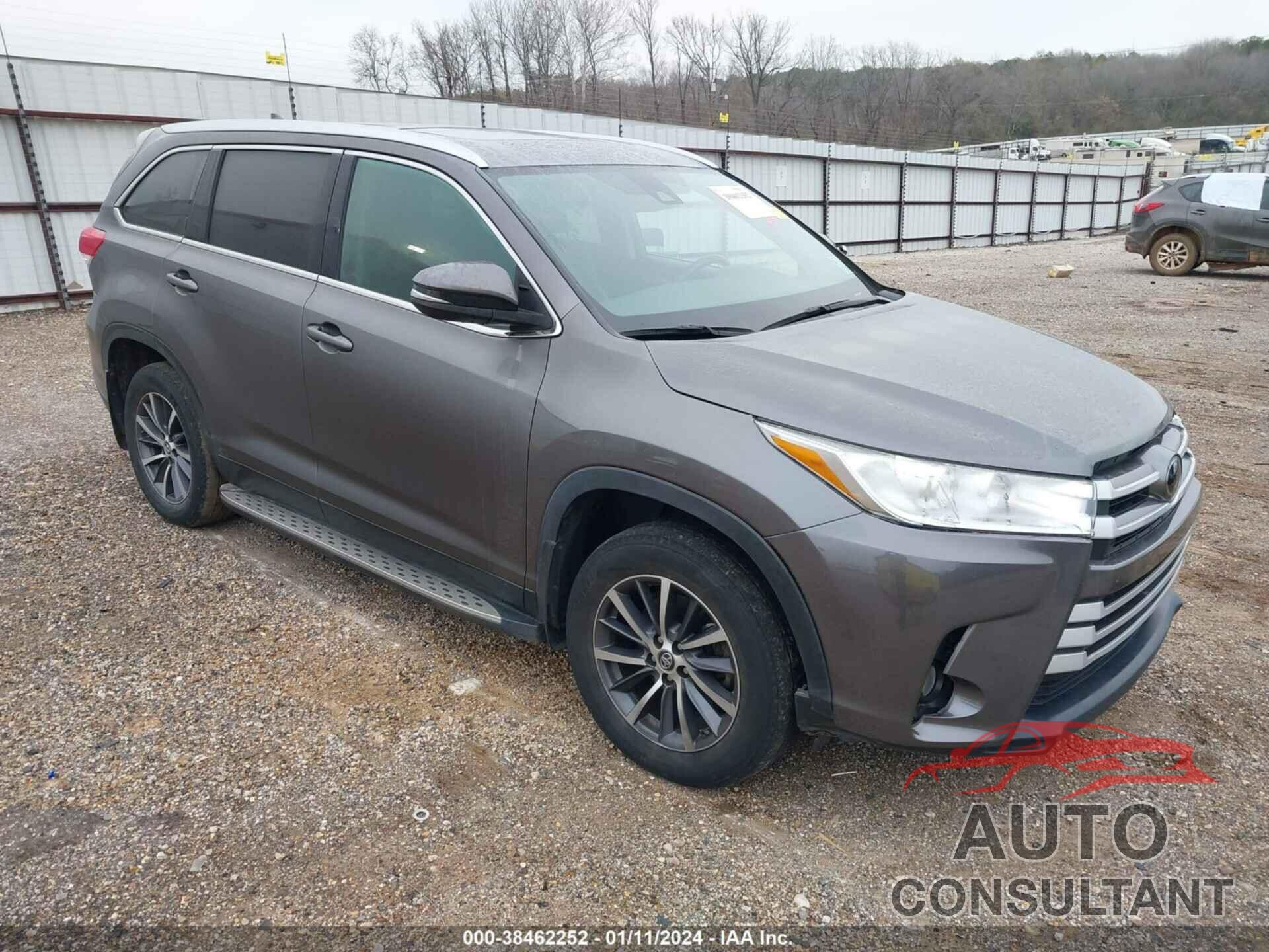 TOYOTA HIGHLANDER 2019 - 5TDKZRFH9KS354180