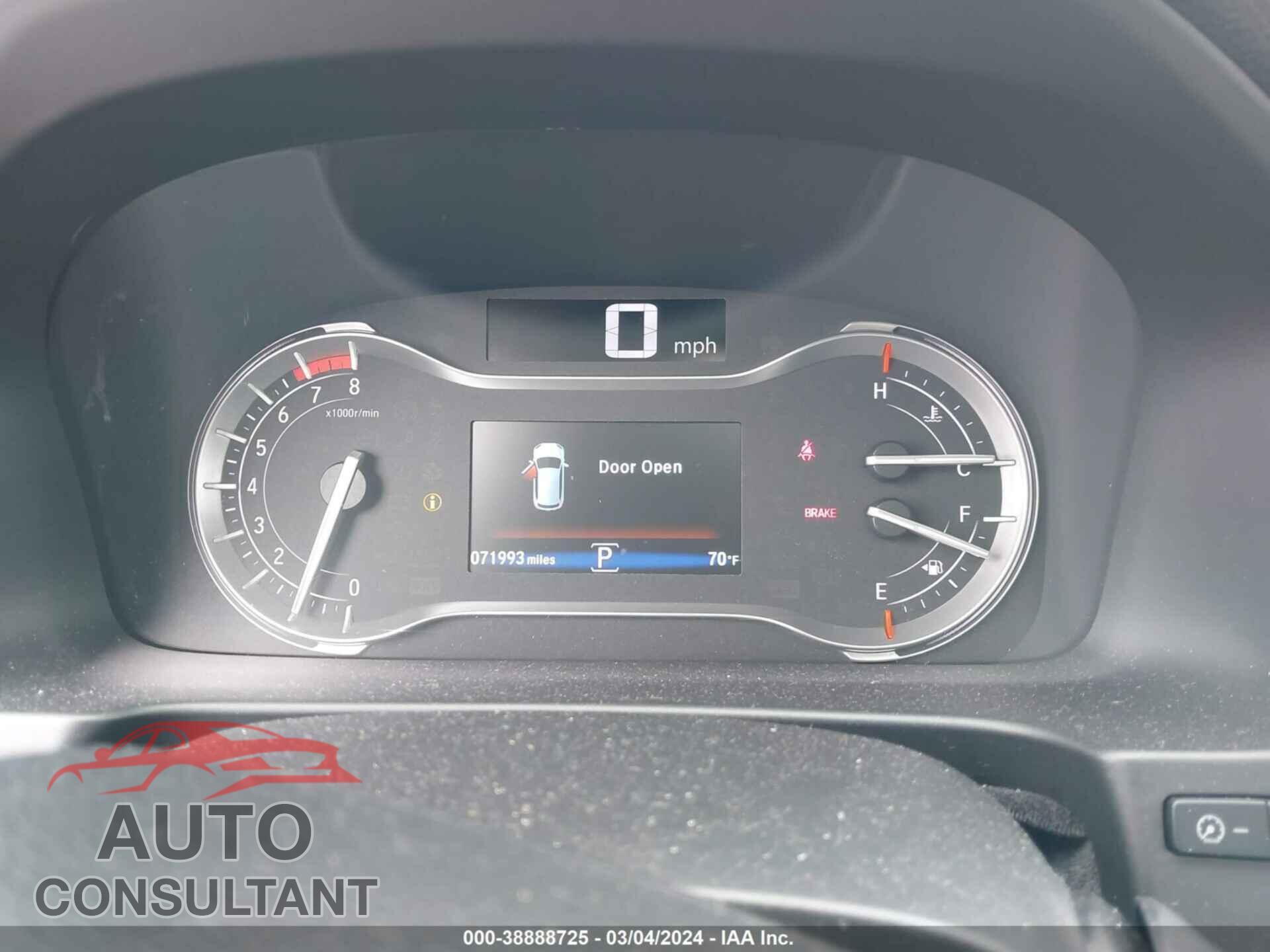 HONDA PILOT 2017 - 5FNYF6H0XHB067808