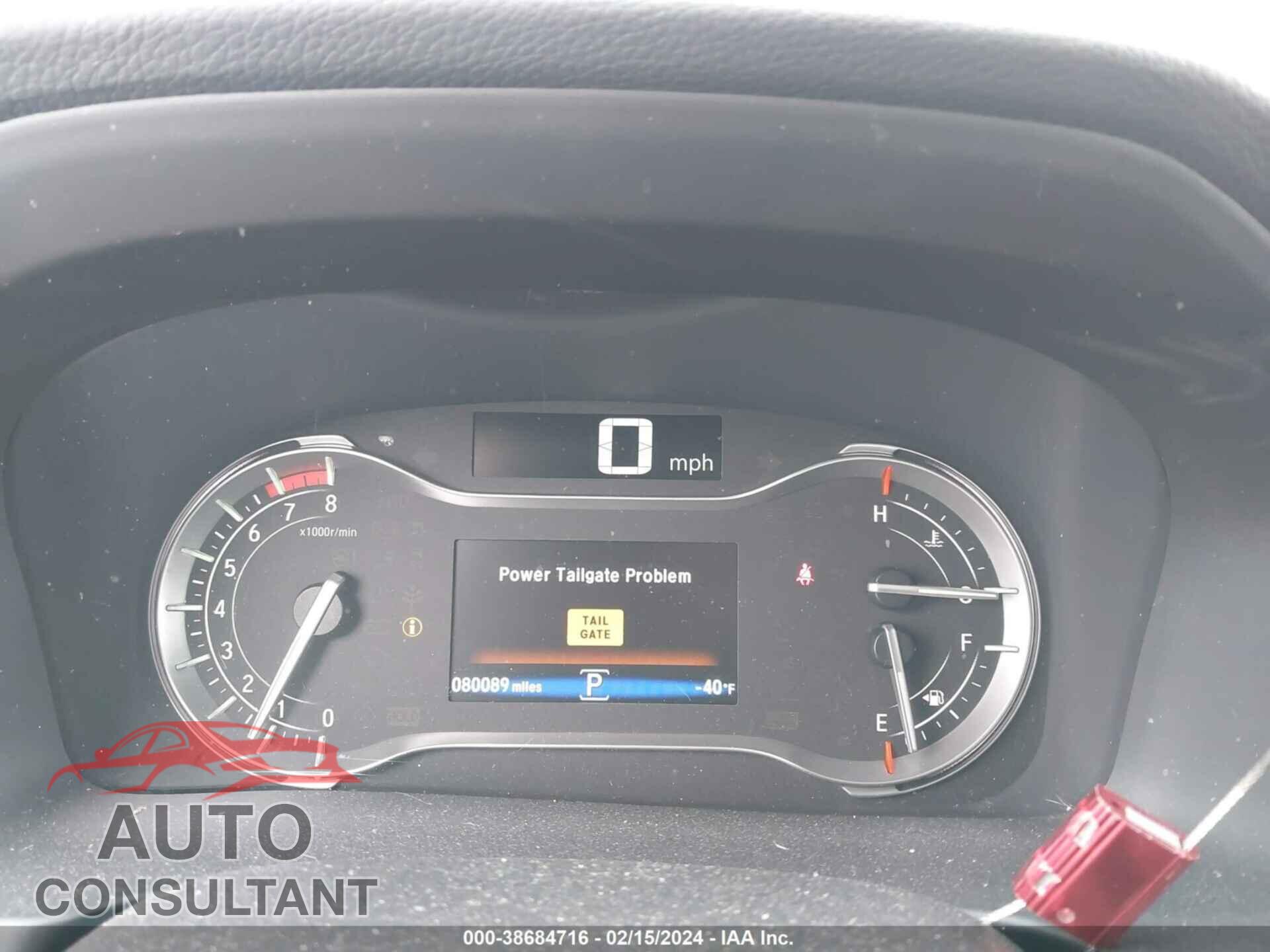 HONDA PILOT 2016 - 5FNYF6H82GB032183