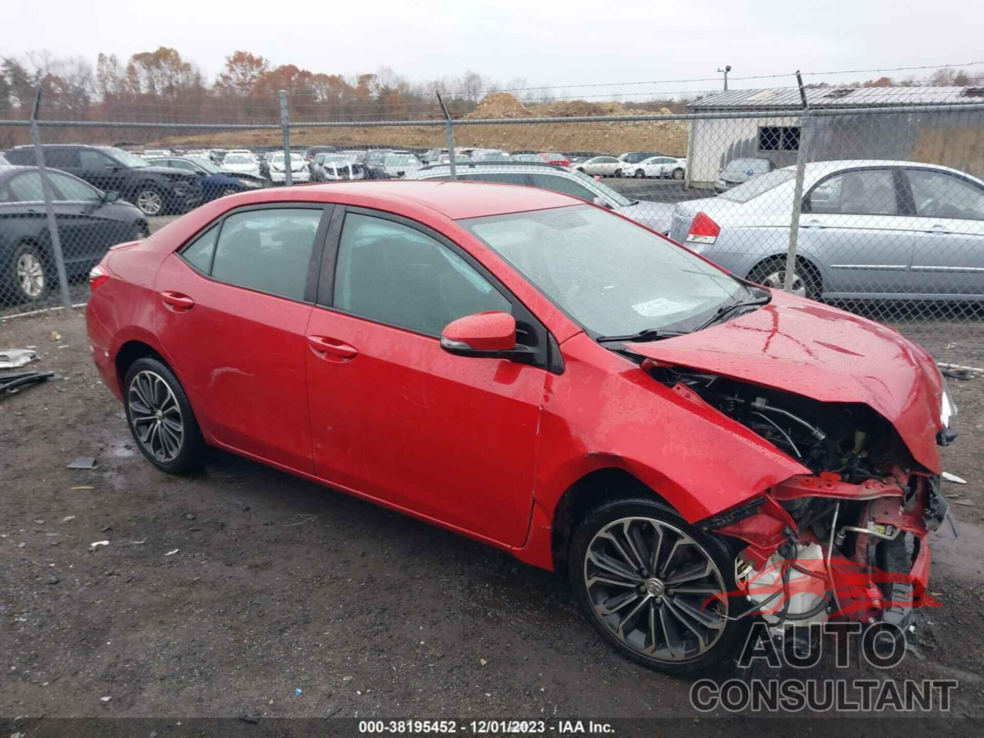 TOYOTA COROLLA 2015 - 2T1BURHEXFC388323