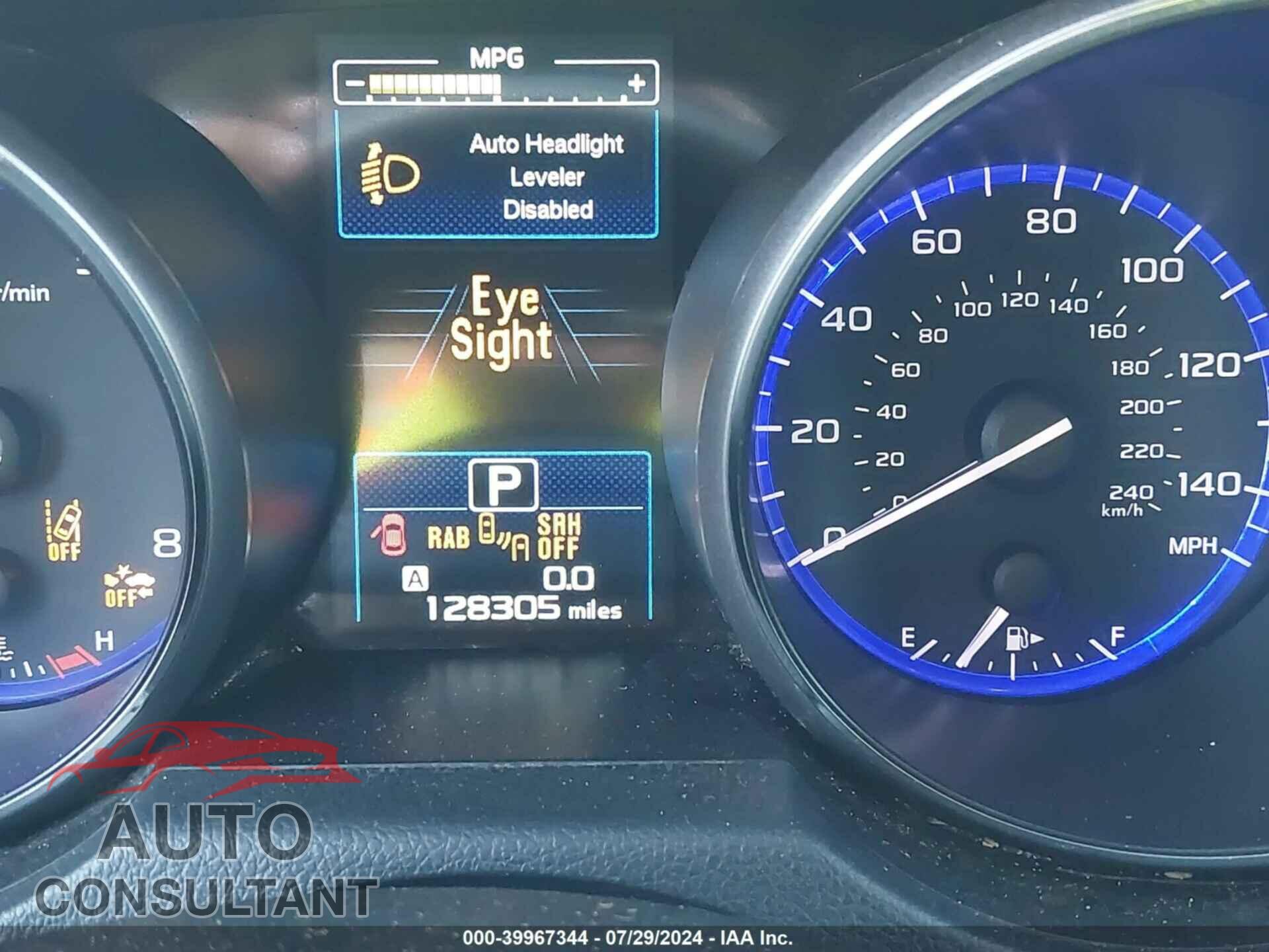 SUBARU OUTBACK 2018 - 4S4BSANC2J3248564