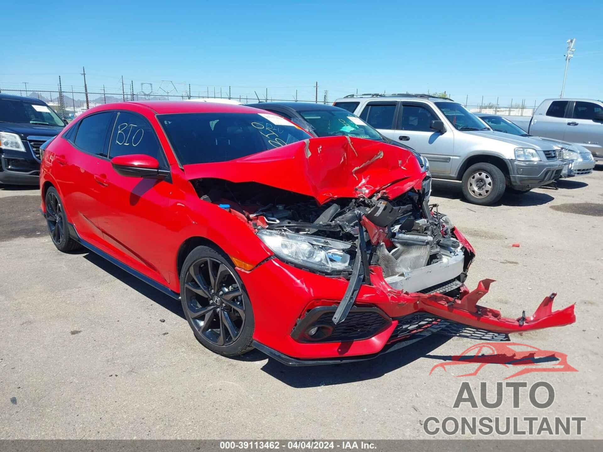 HONDA CIVIC 2018 - SHHFK7H43JU237765