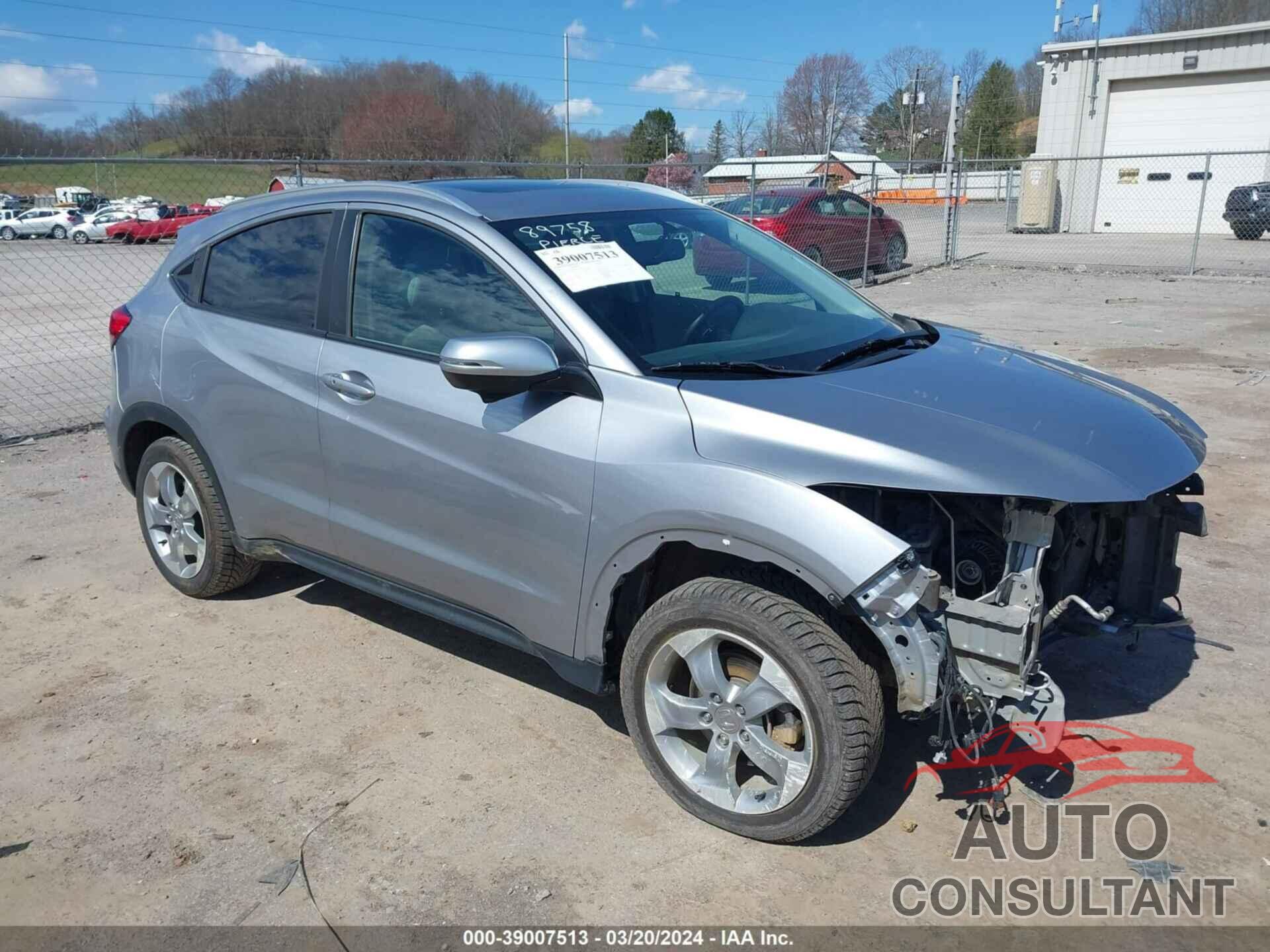 HONDA HR-V 2017 - 3CZRU6H70HM702905