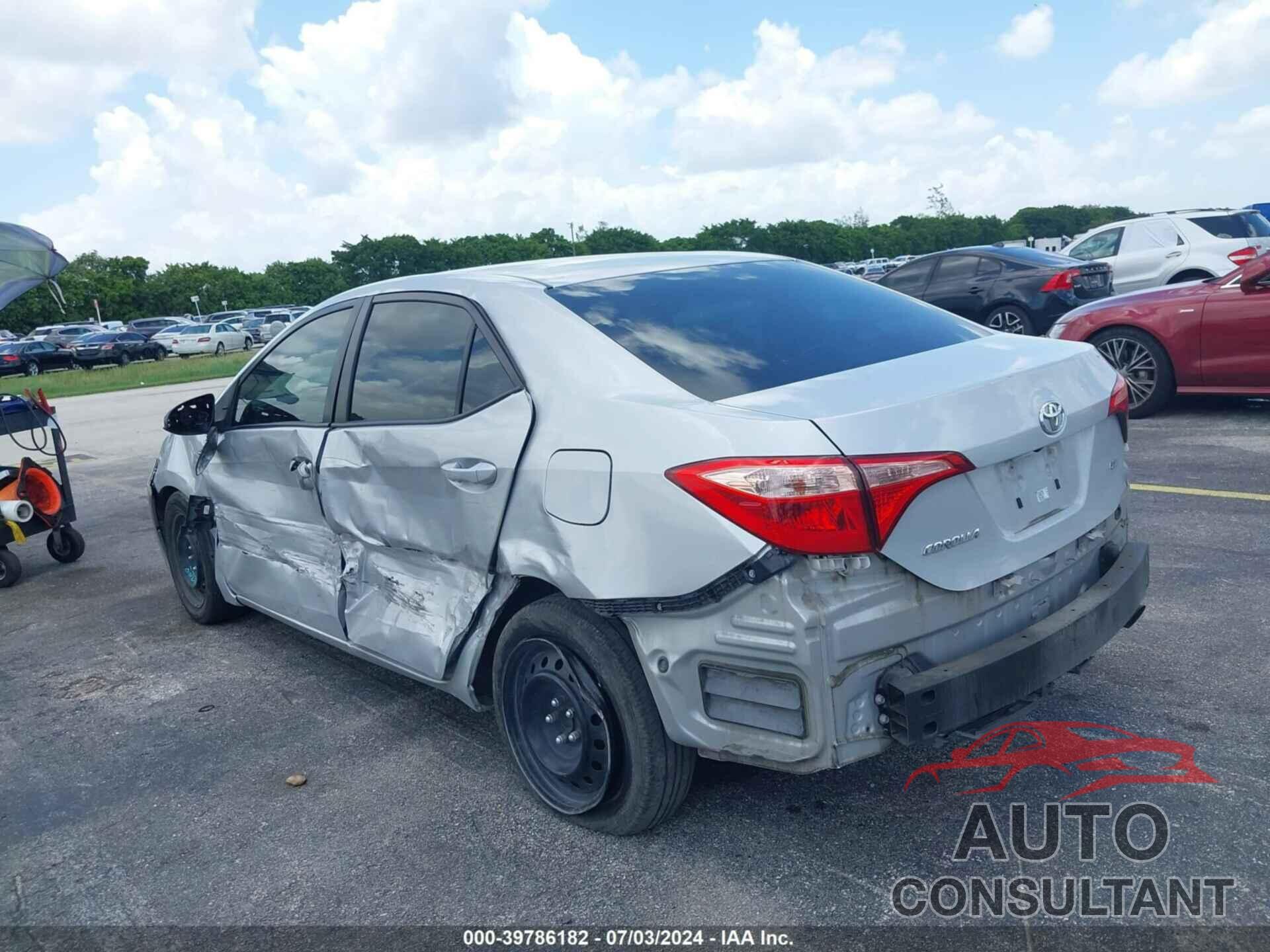 TOYOTA COROLLA 2019 - 2T1BURHE9KC222160