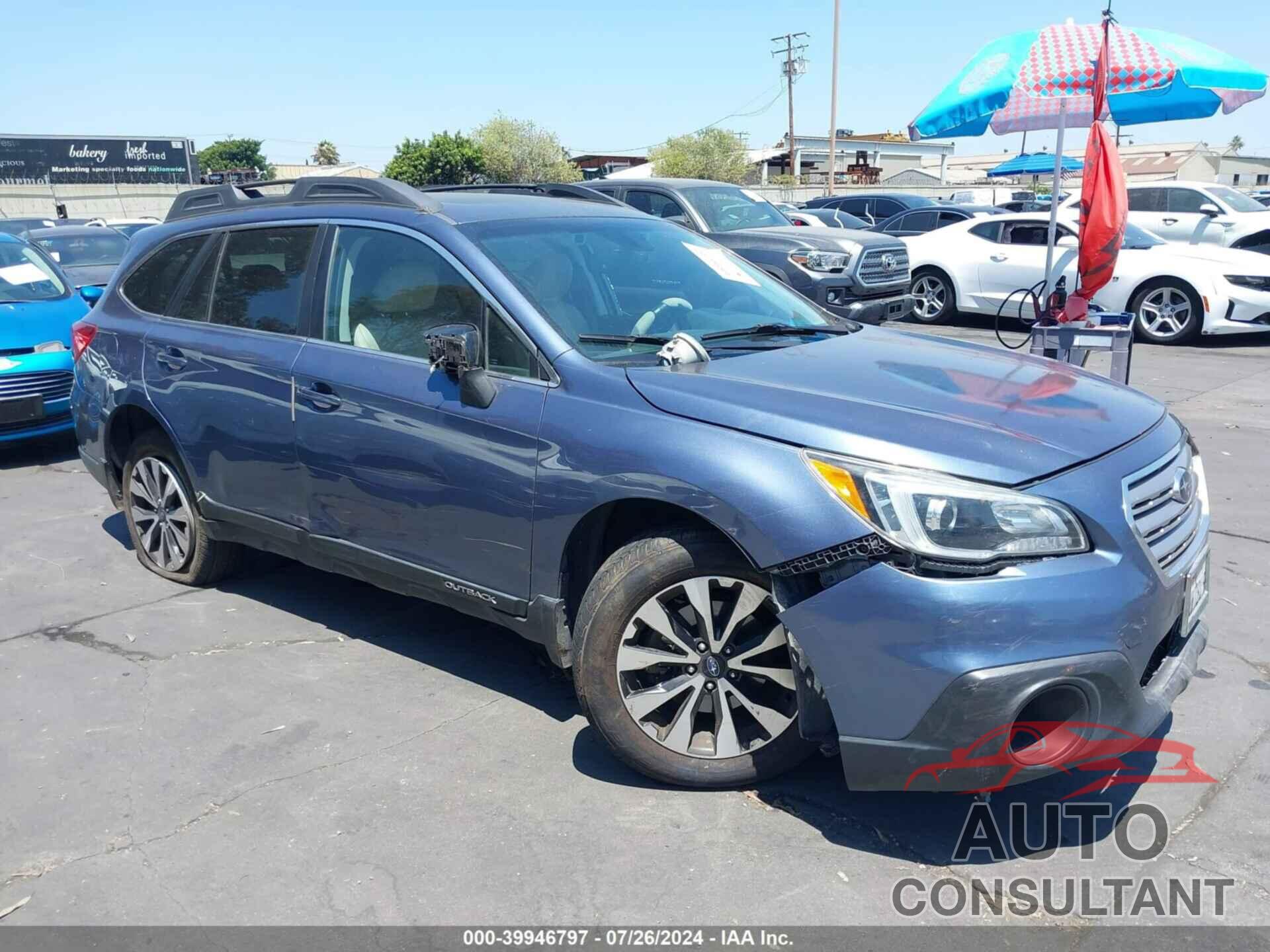 SUBARU OUTBACK 2017 - 4S4BSANC7H3205915