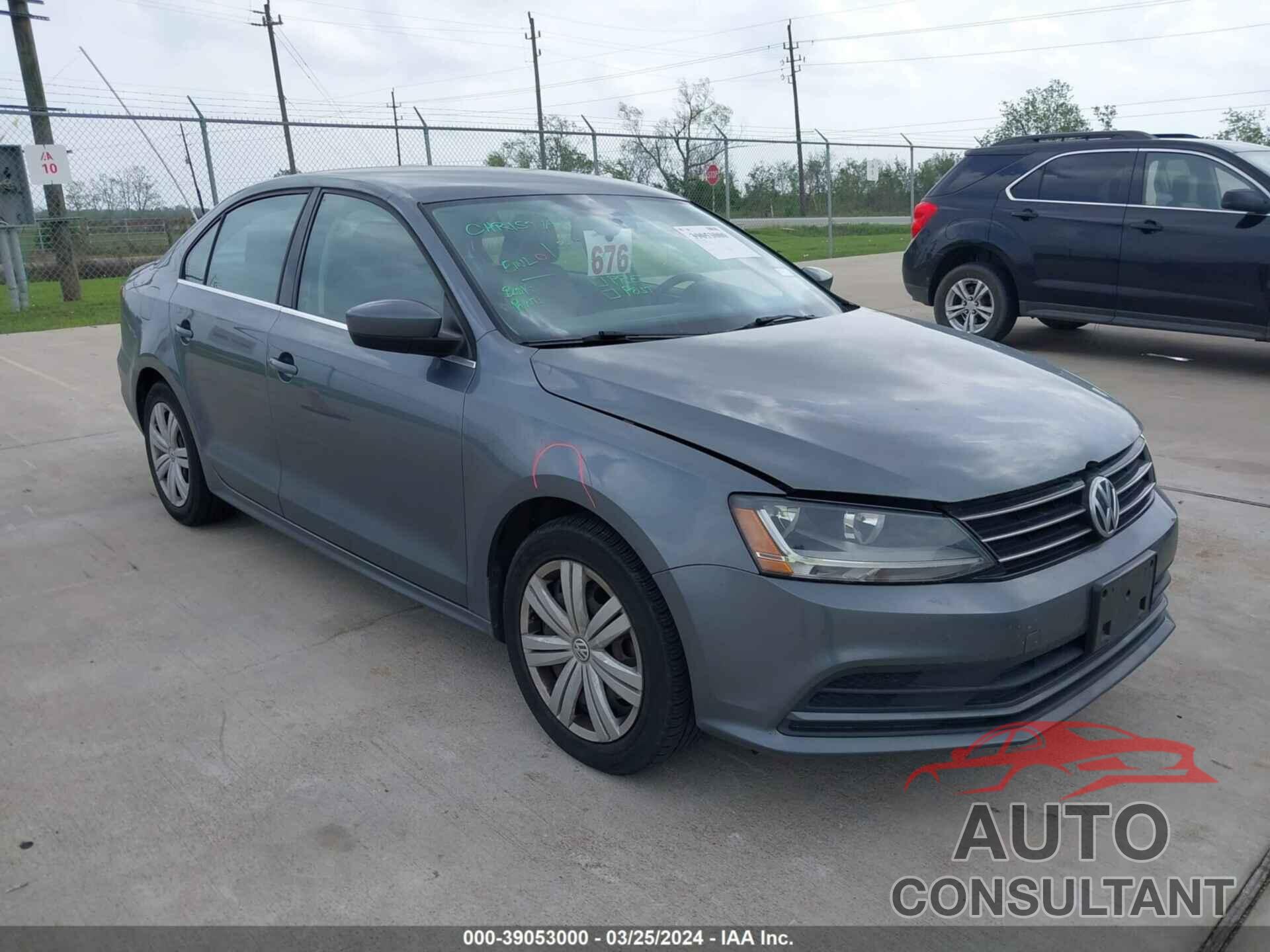 VOLKSWAGEN JETTA 2017 - 3VW2B7AJ3HM404483