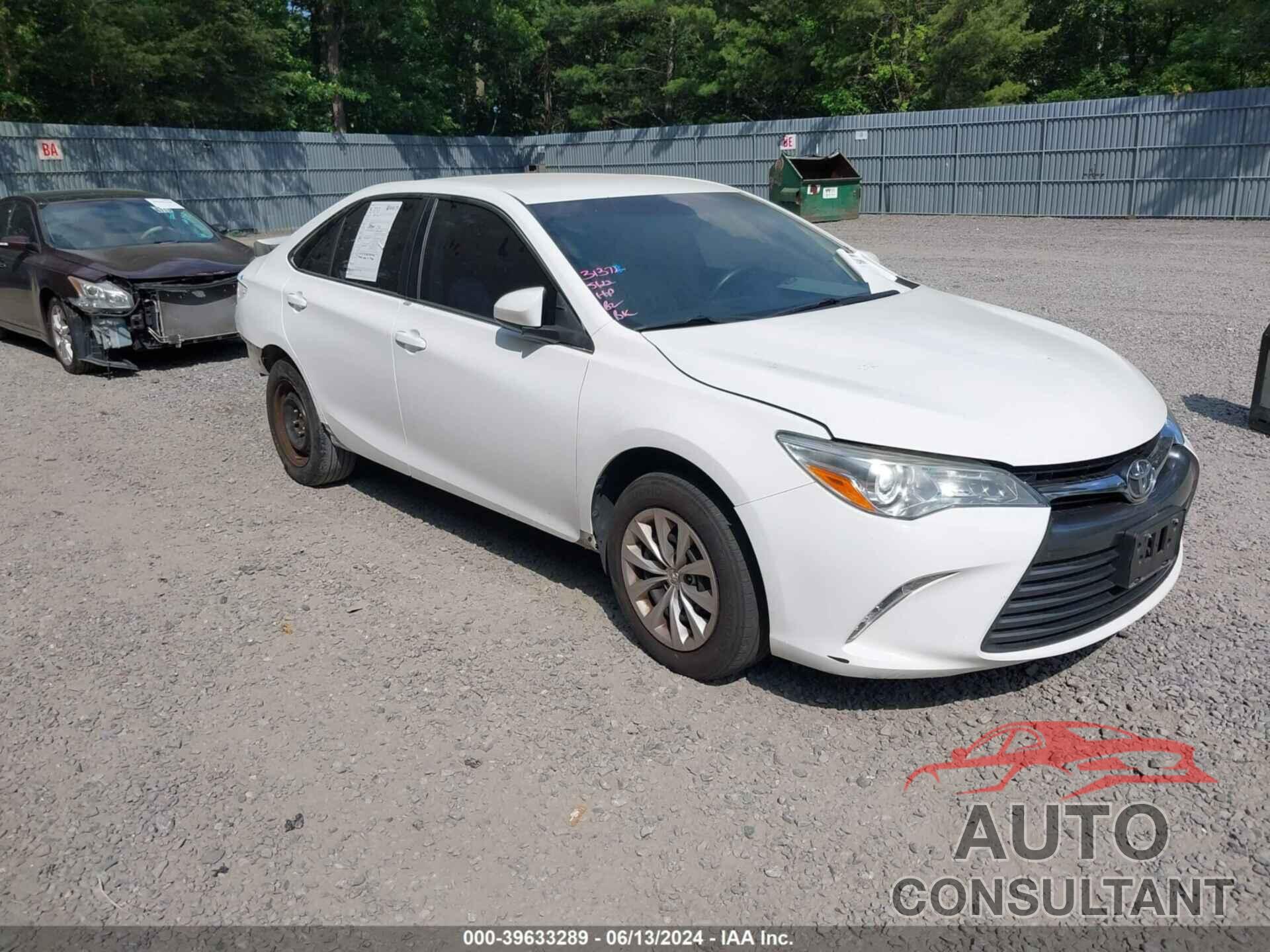 TOYOTA CAMRY 2016 - 4T4BF1FK6GR574192