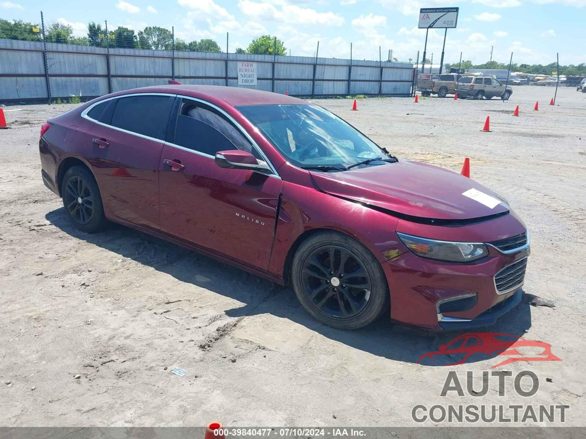 CHEVROLET MALIBU 2016 - 1G1ZE5ST2GF233973