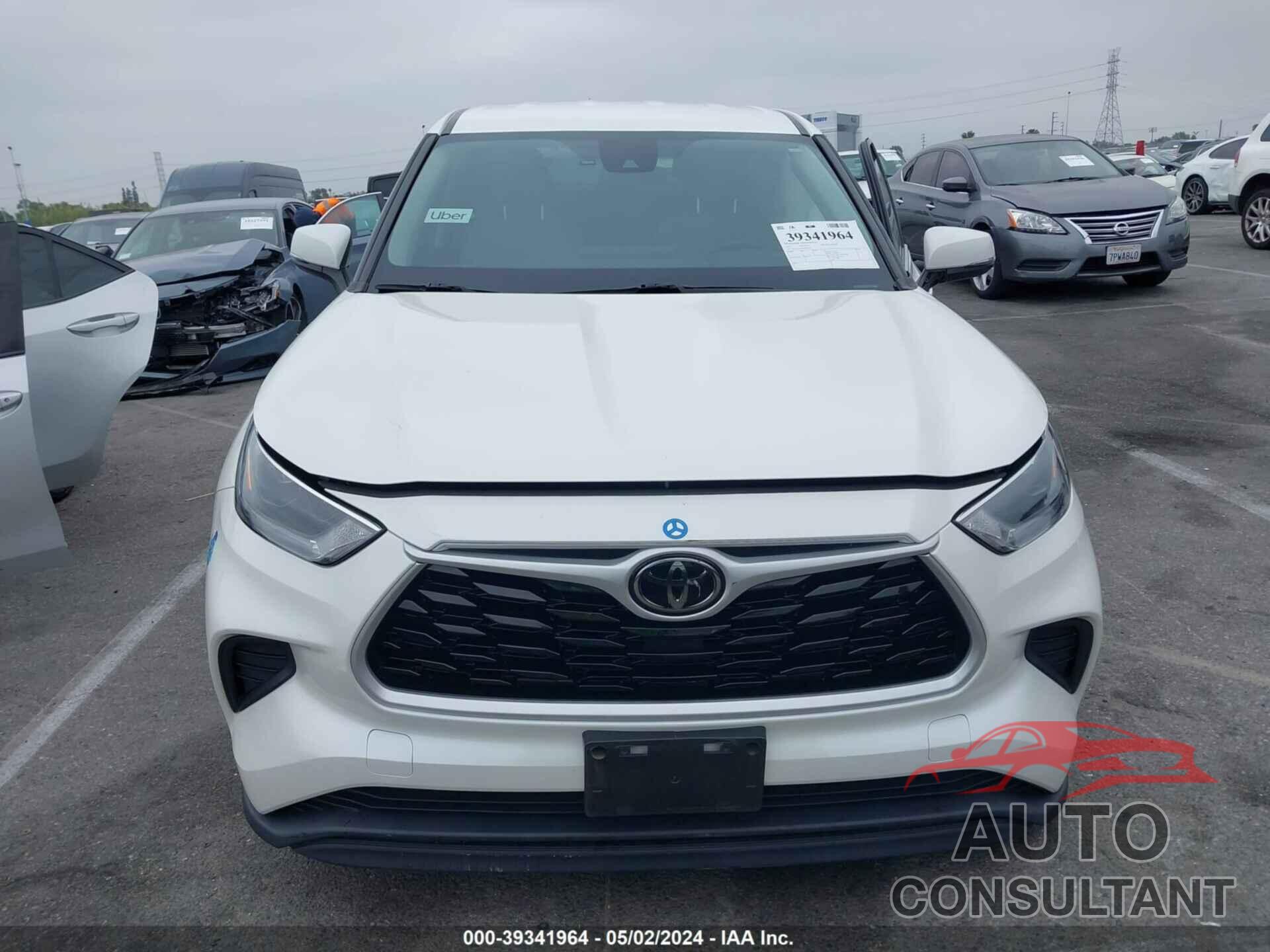 TOYOTA HIGHLANDER 2021 - 5TDCZRAH7MS524227