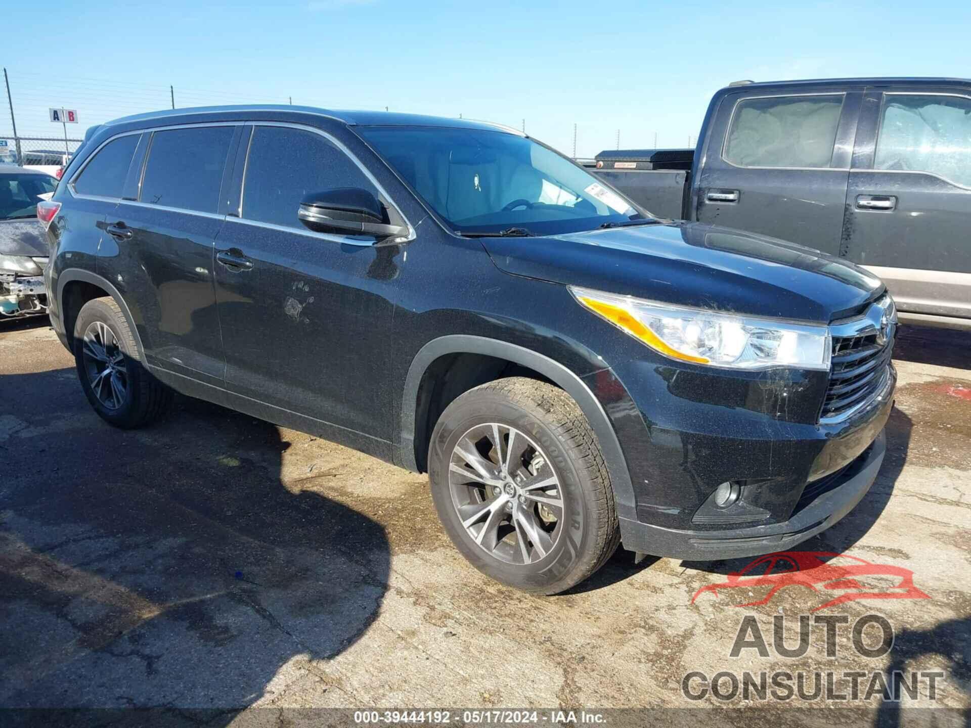 TOYOTA HIGHLANDER 2016 - 5TDKKRFHXGS501635