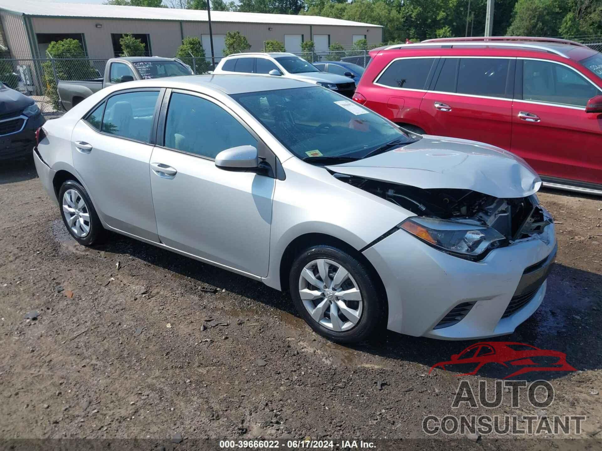 TOYOTA COROLLA 2016 - 2T1BURHE2GC614582