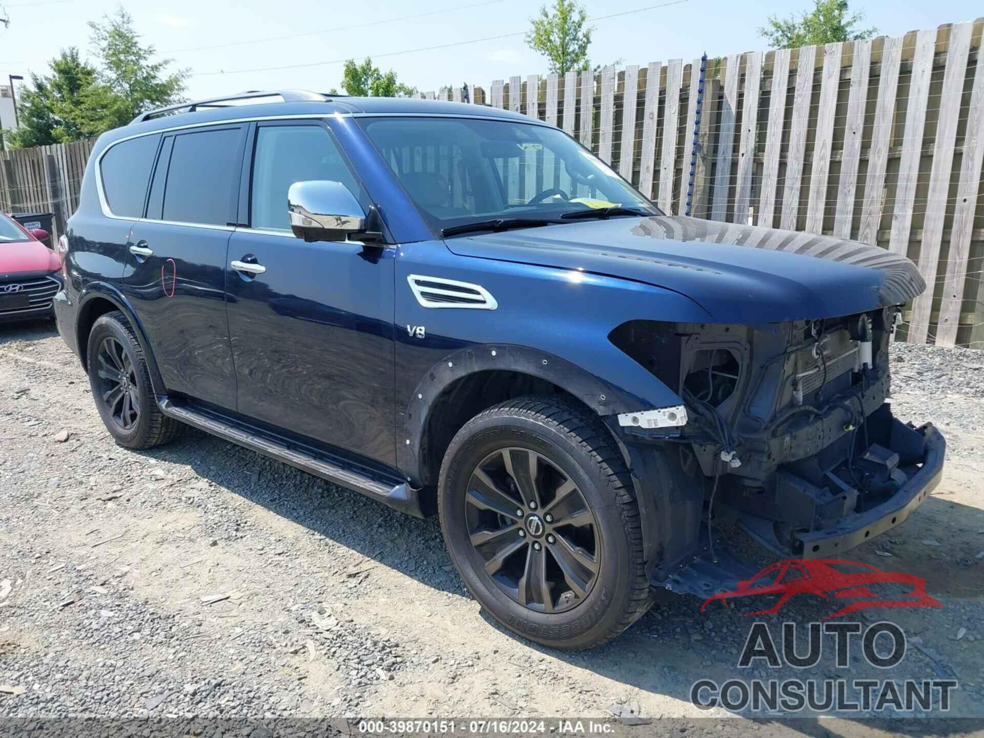 NISSAN ARMADA 2020 - JN8AY2NE4L9782000