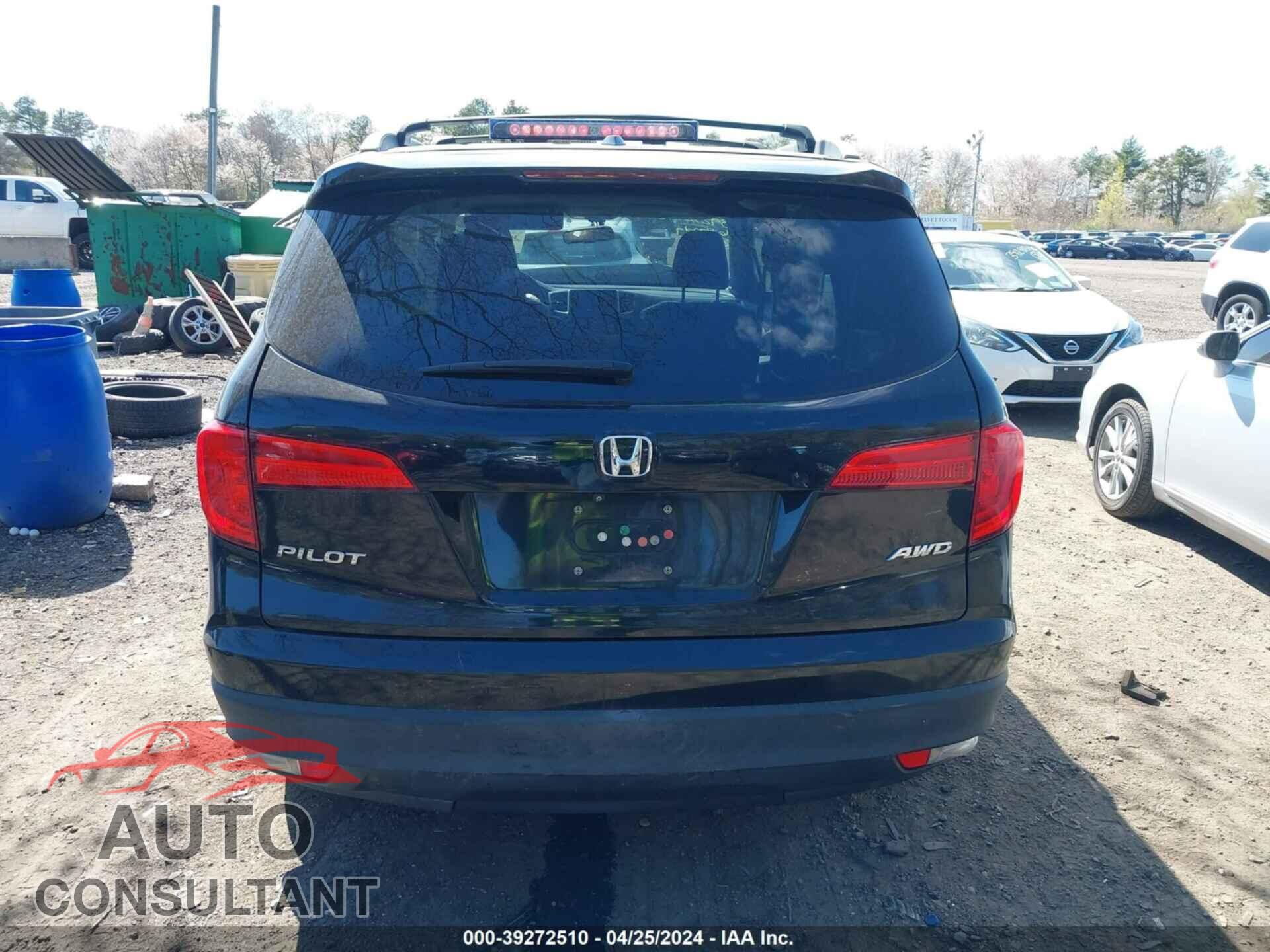 HONDA PILOT 2016 - 5FNYF6H53GB017357