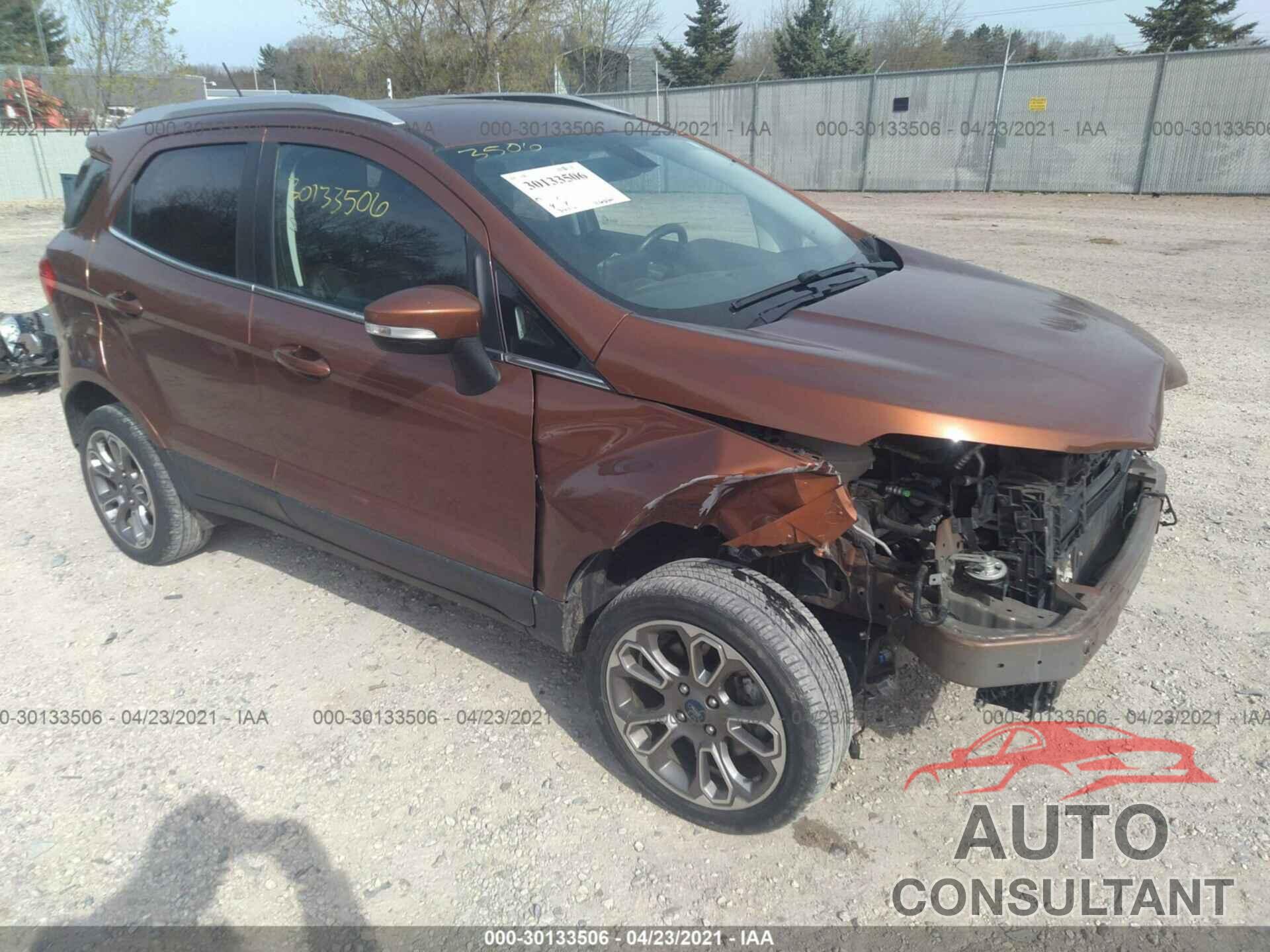 FORD ECOSPORT 2018 - MAJ6P1WL9JC206839