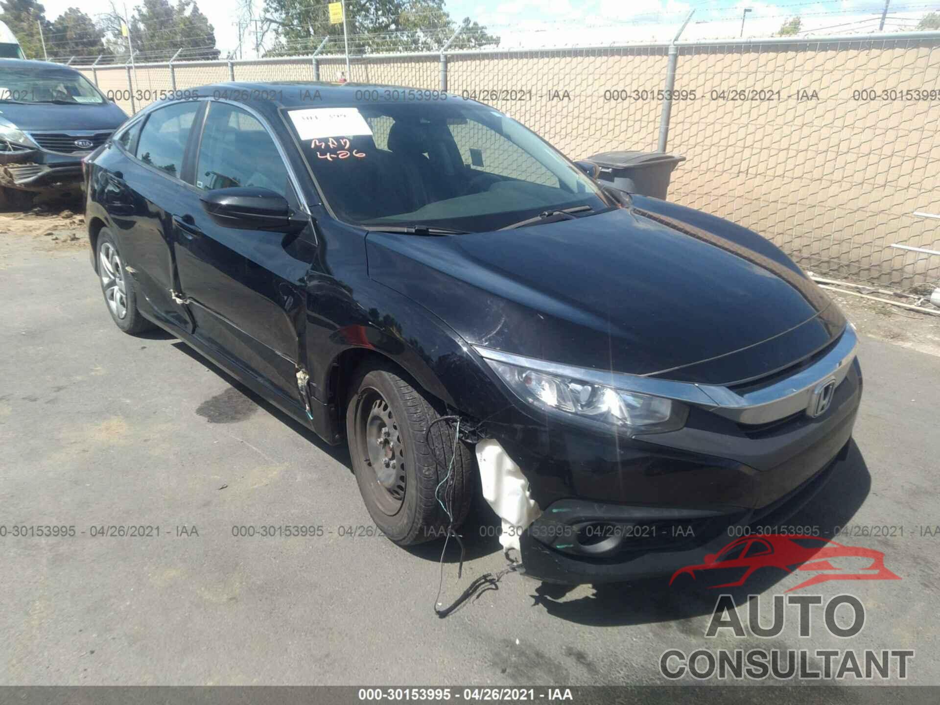 HONDA CIVIC SEDAN 2016 - 19XFC2F66GE201329