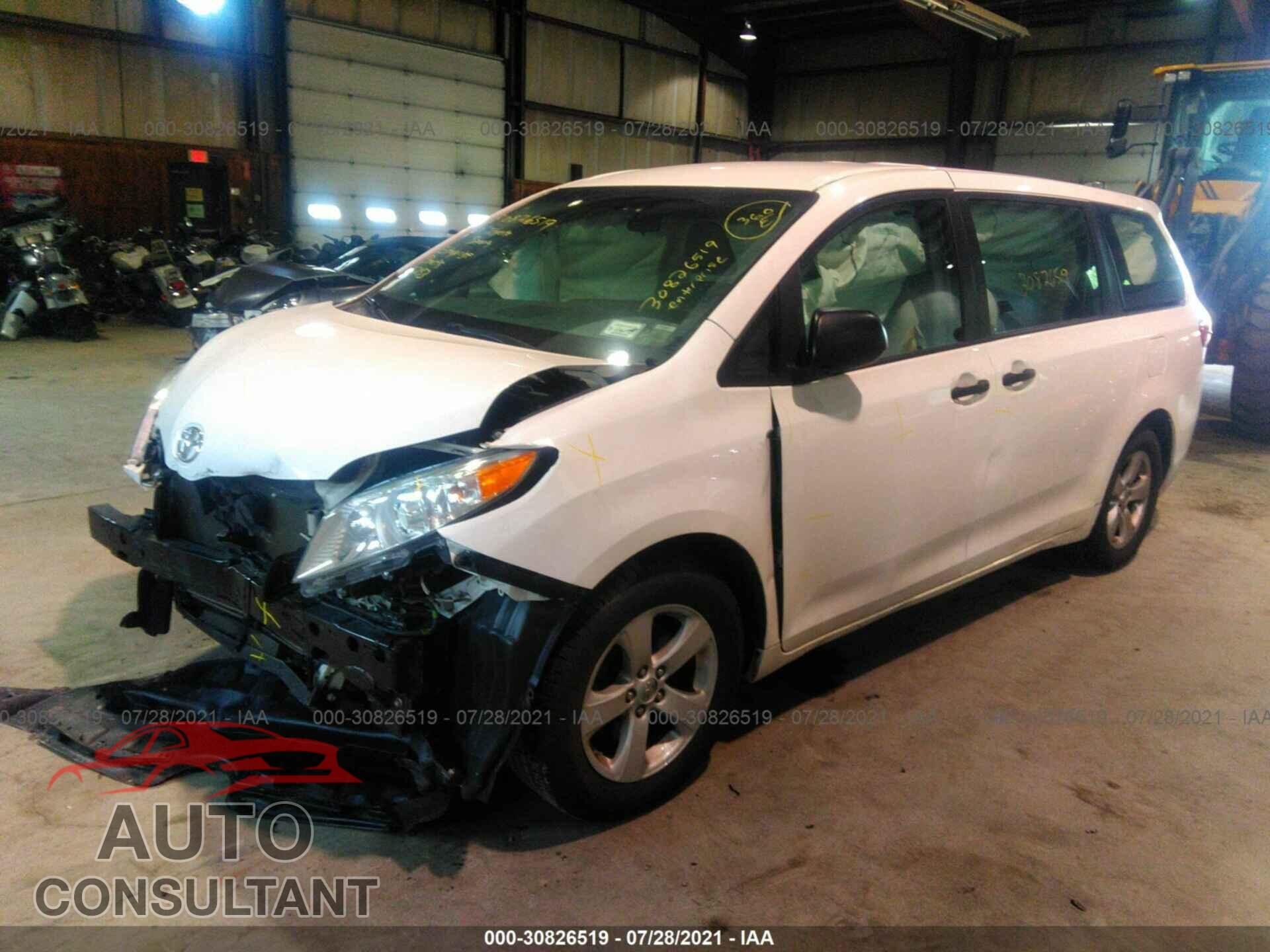 TOYOTA SIENNA 2017 - 5TDZZ3DC8HS878402