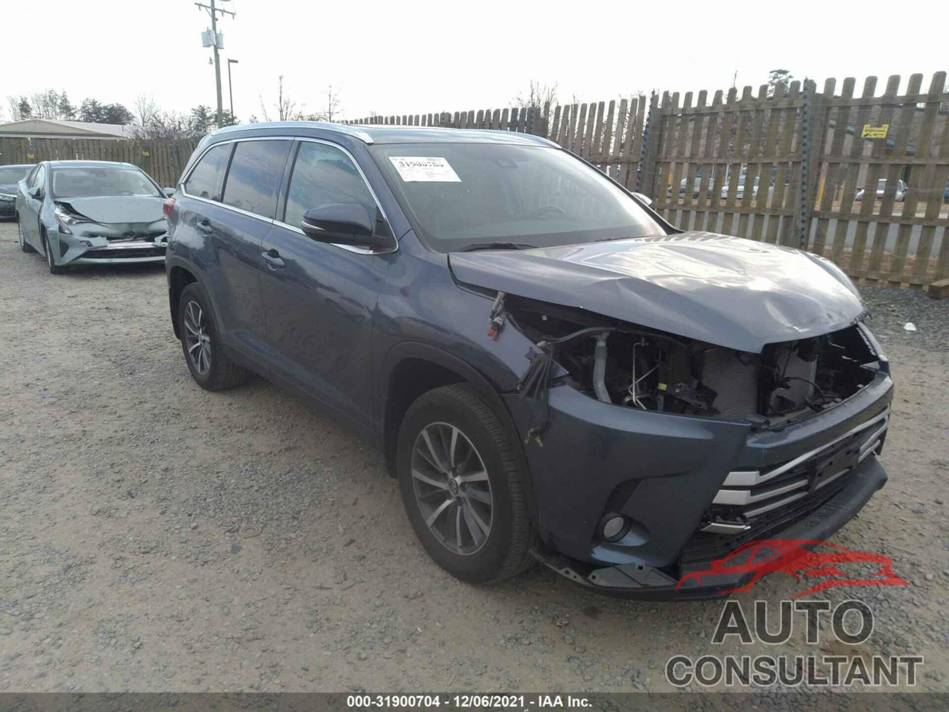 TOYOTA HIGHLANDER 2019 - 5TDJZRFH6KS935941