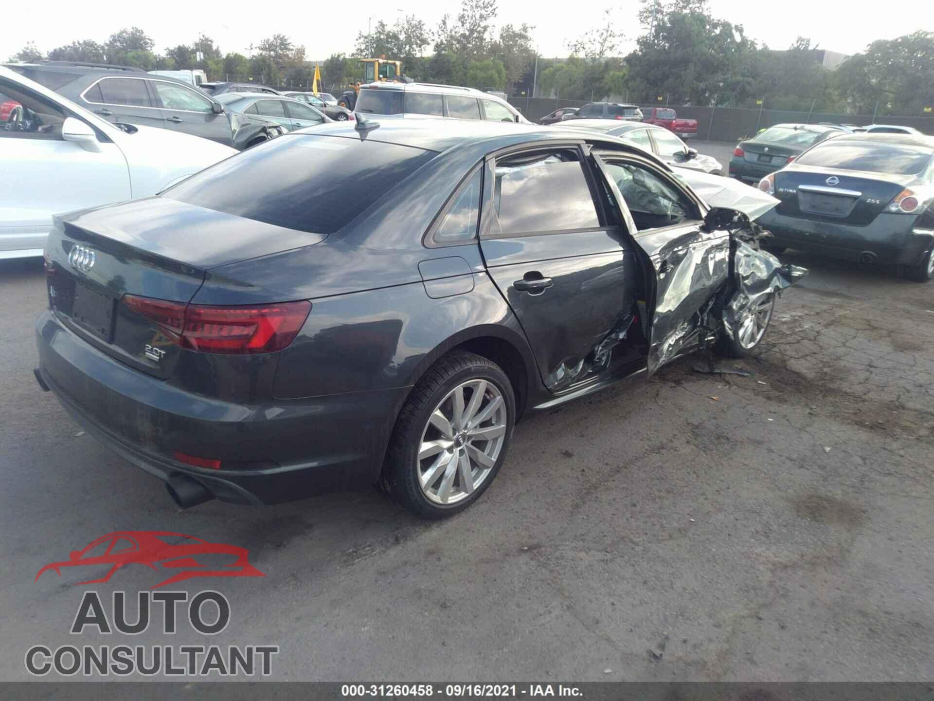 AUDI A4 2018 - WAUKMAF45JA148943