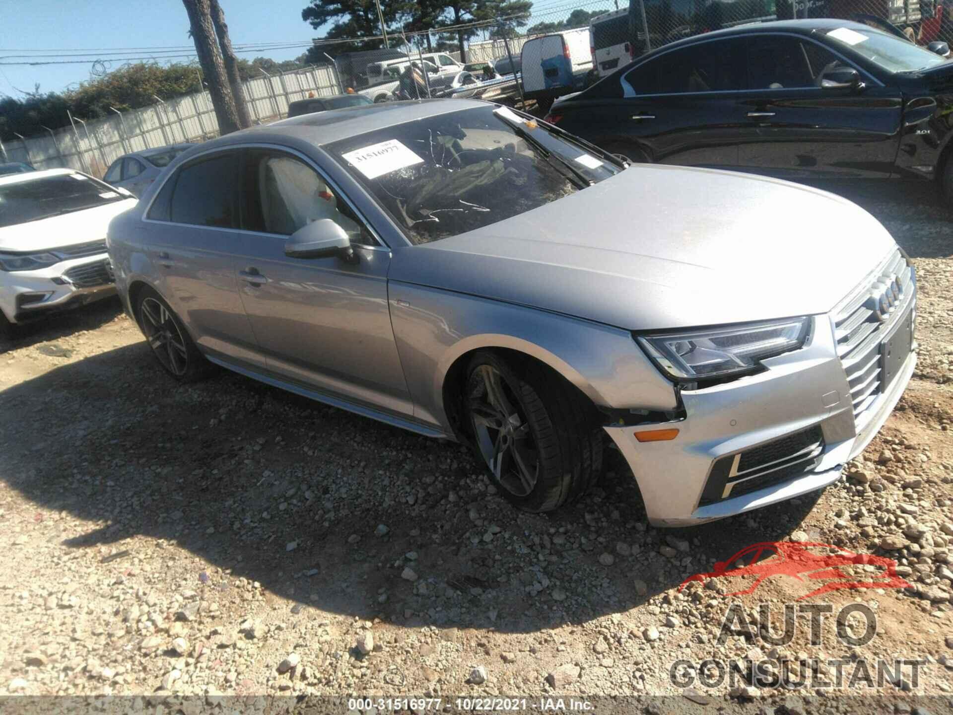 AUDI A4 2018 - WAUENAF44JA110436