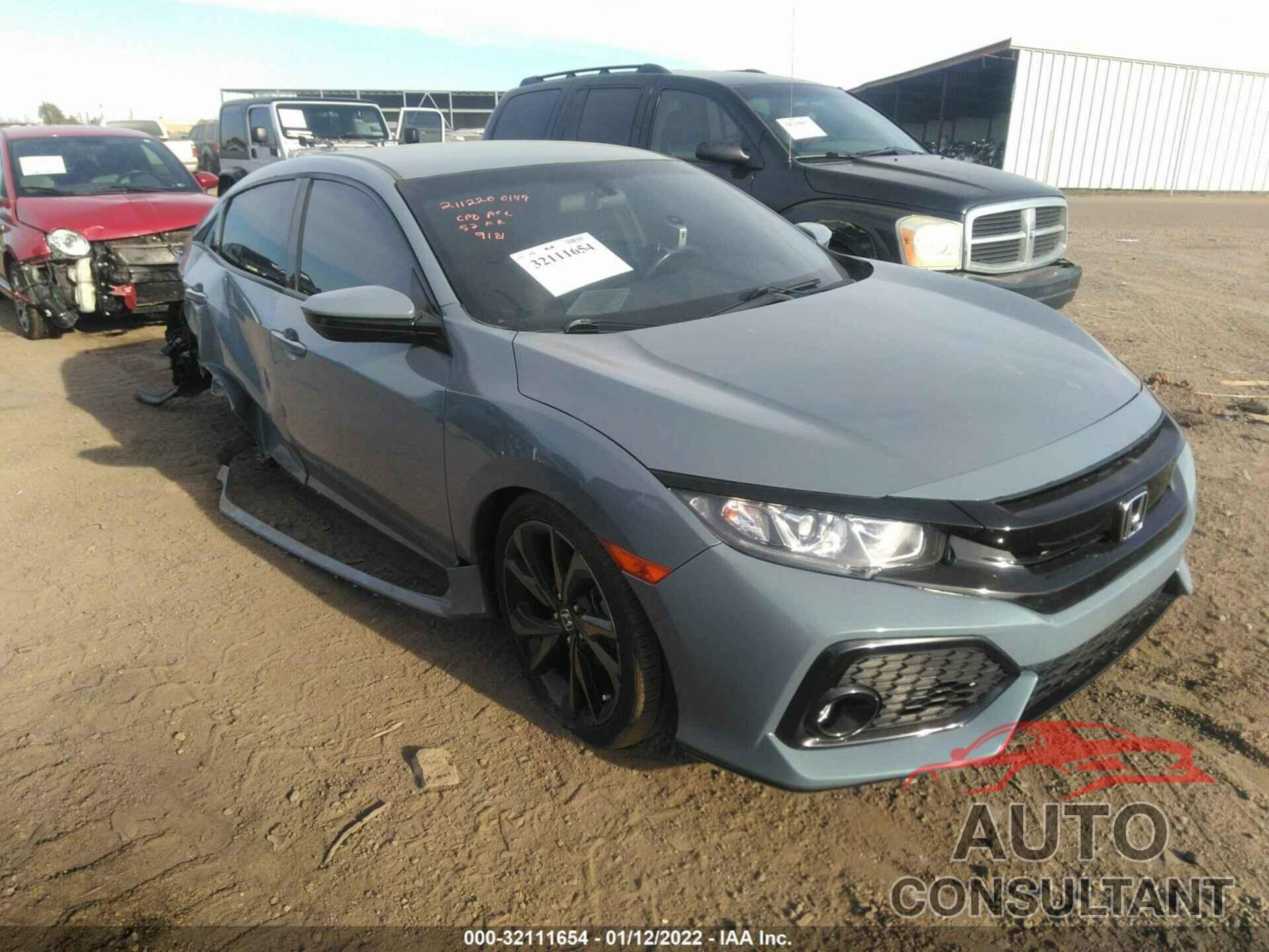 HONDA CIVIC HATCHBACK 2017 - SHHFK7H45HU219181