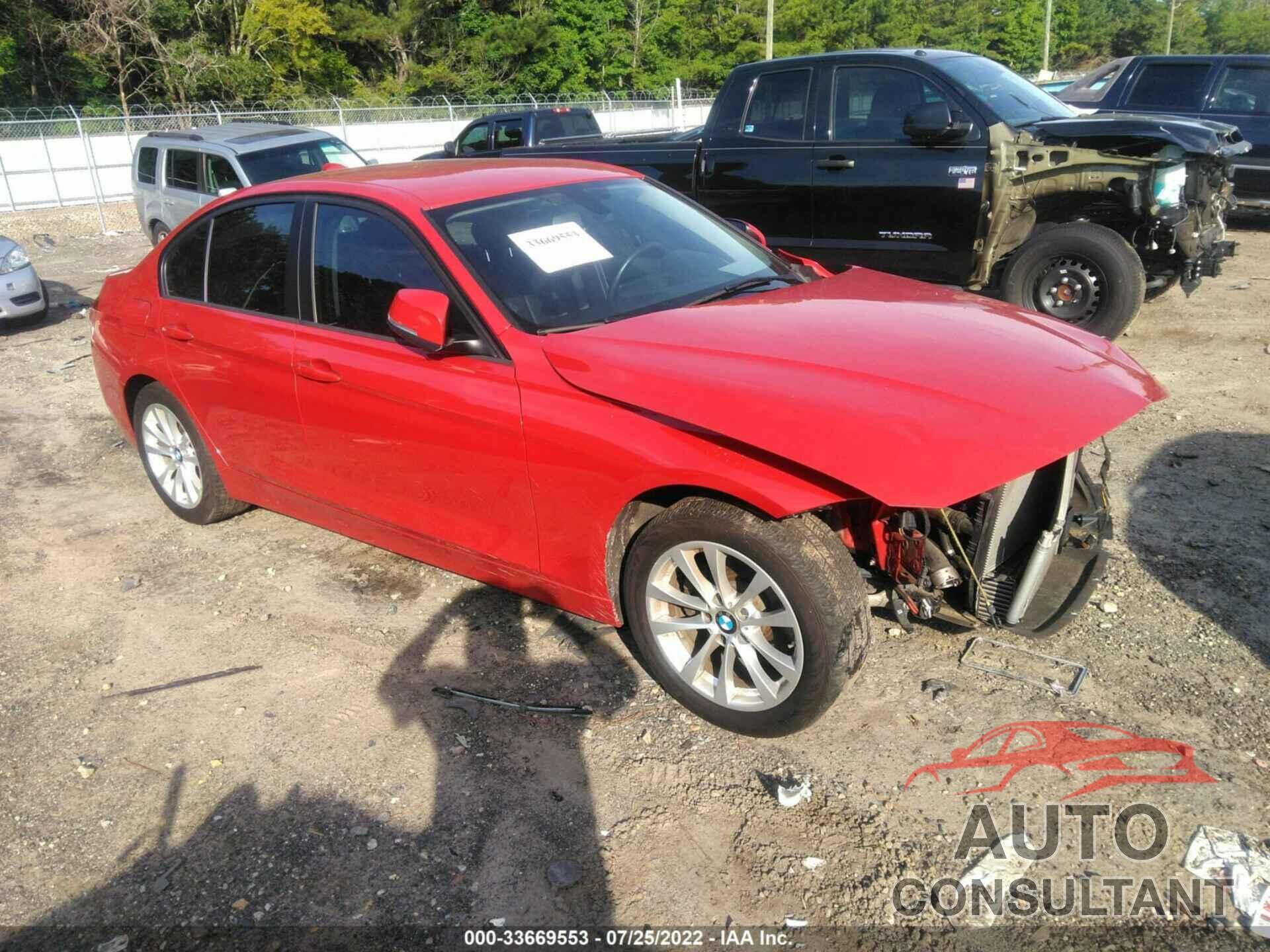 BMW 3 SERIES 2016 - WBA8E1G53GNT35985