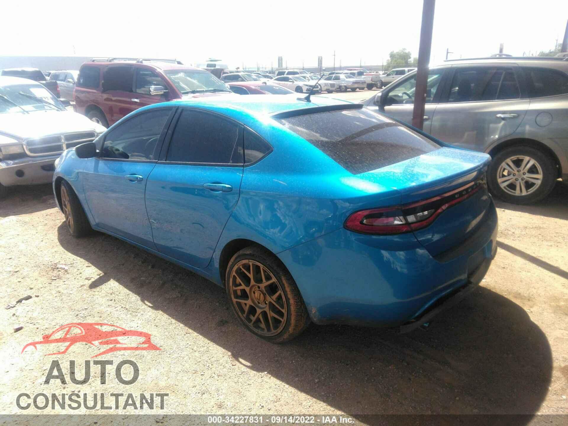 DODGE DART 2016 - 1C3CDFAA1GD606944