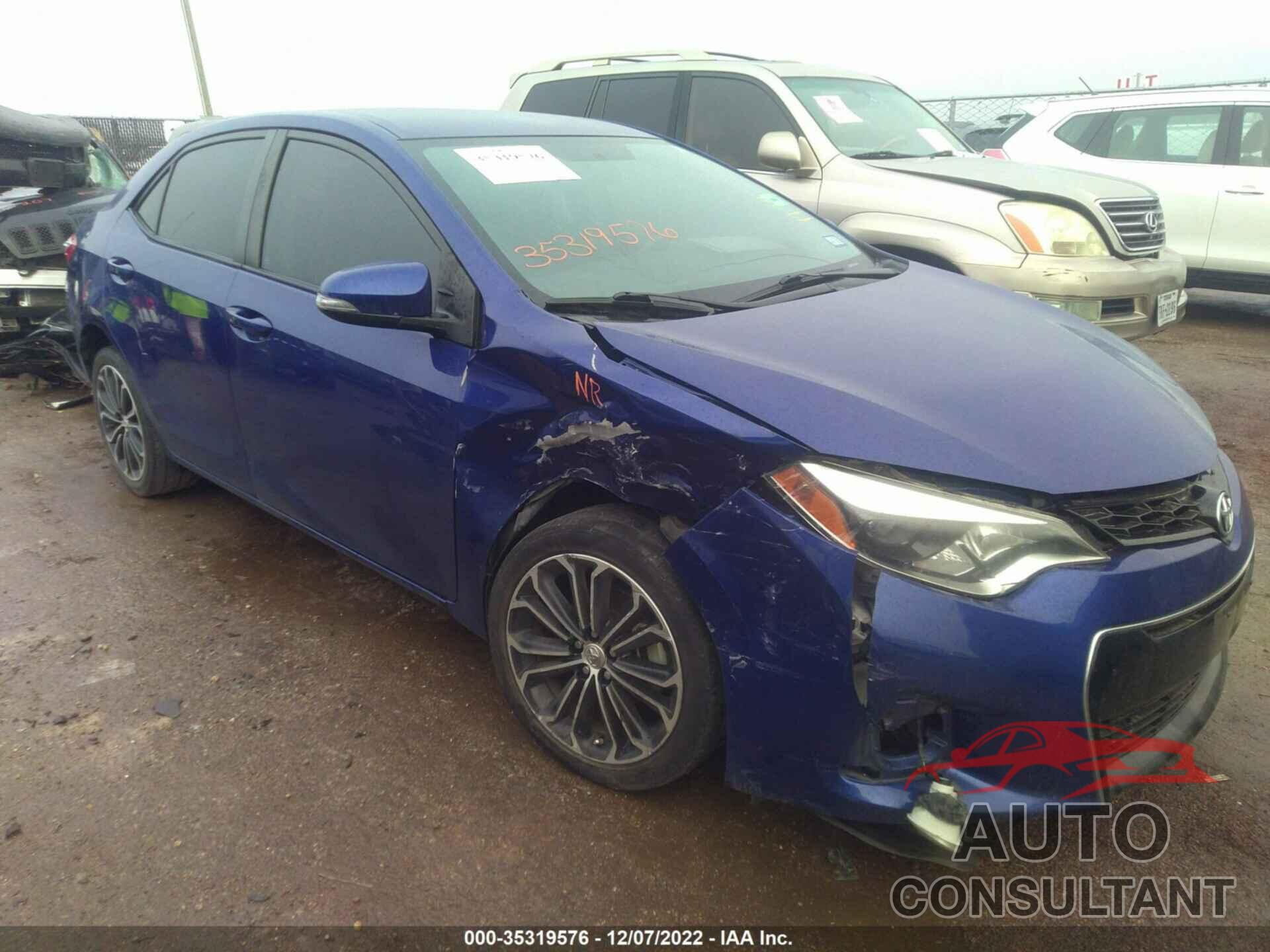 TOYOTA COROLLA 2016 - 5YFBURHE2GP389242