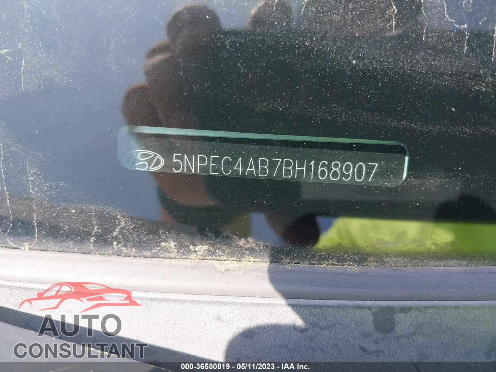 HYUNDAI SONATA 2011 - 5NPEC4AB7BH168907