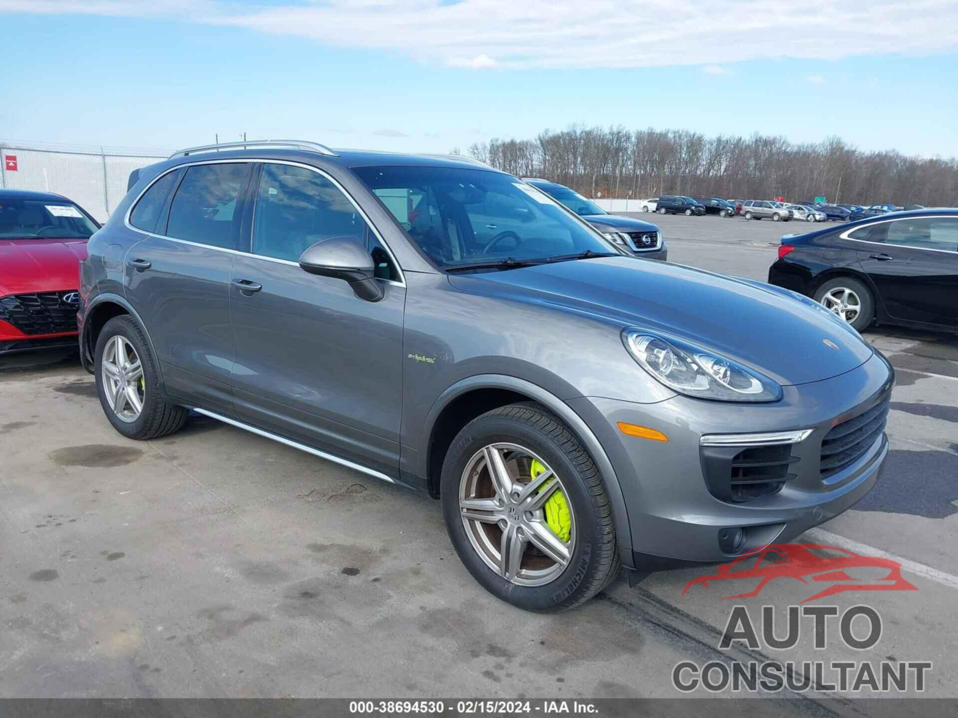 PORSCHE CAYENNE E-HYBRID 2017 - WP1AE2A20HLA71130