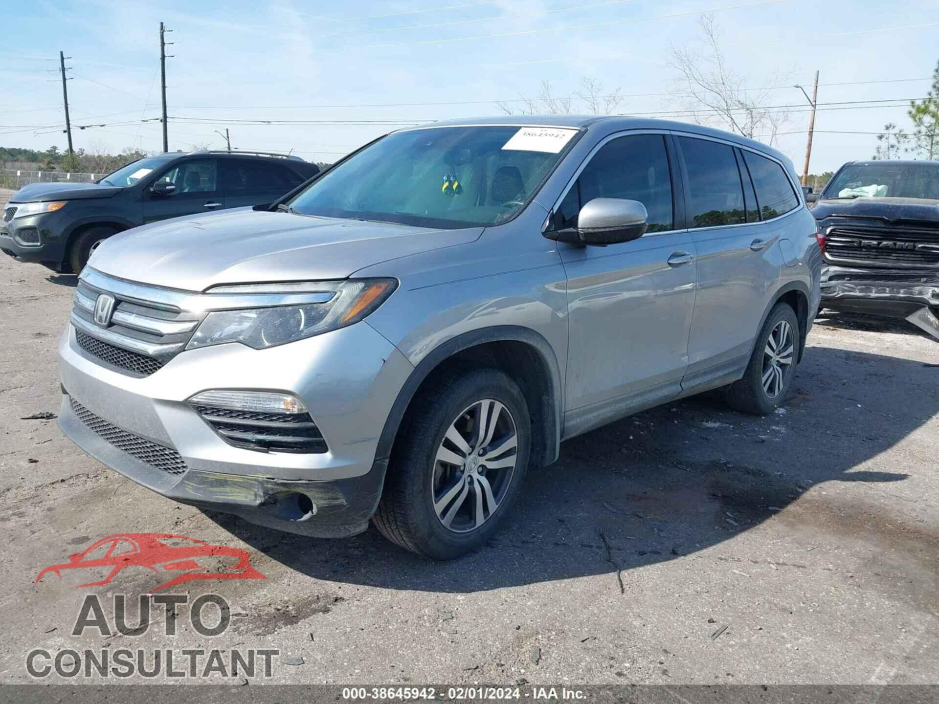 HONDA PILOT 2017 - 5FNYF5H60HB030832