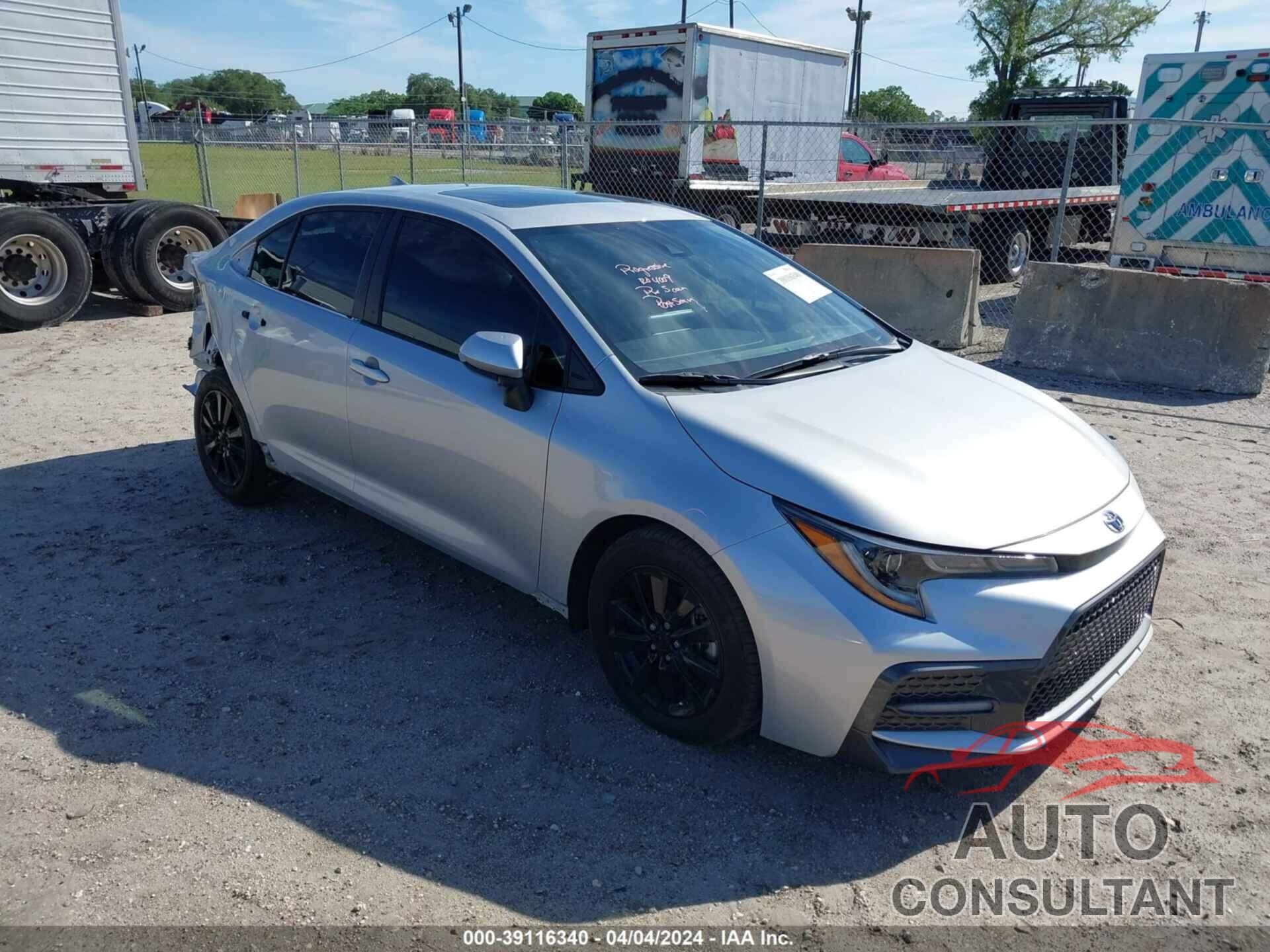 TOYOTA COROLLA 2022 - JTDP4MCE7N3502169