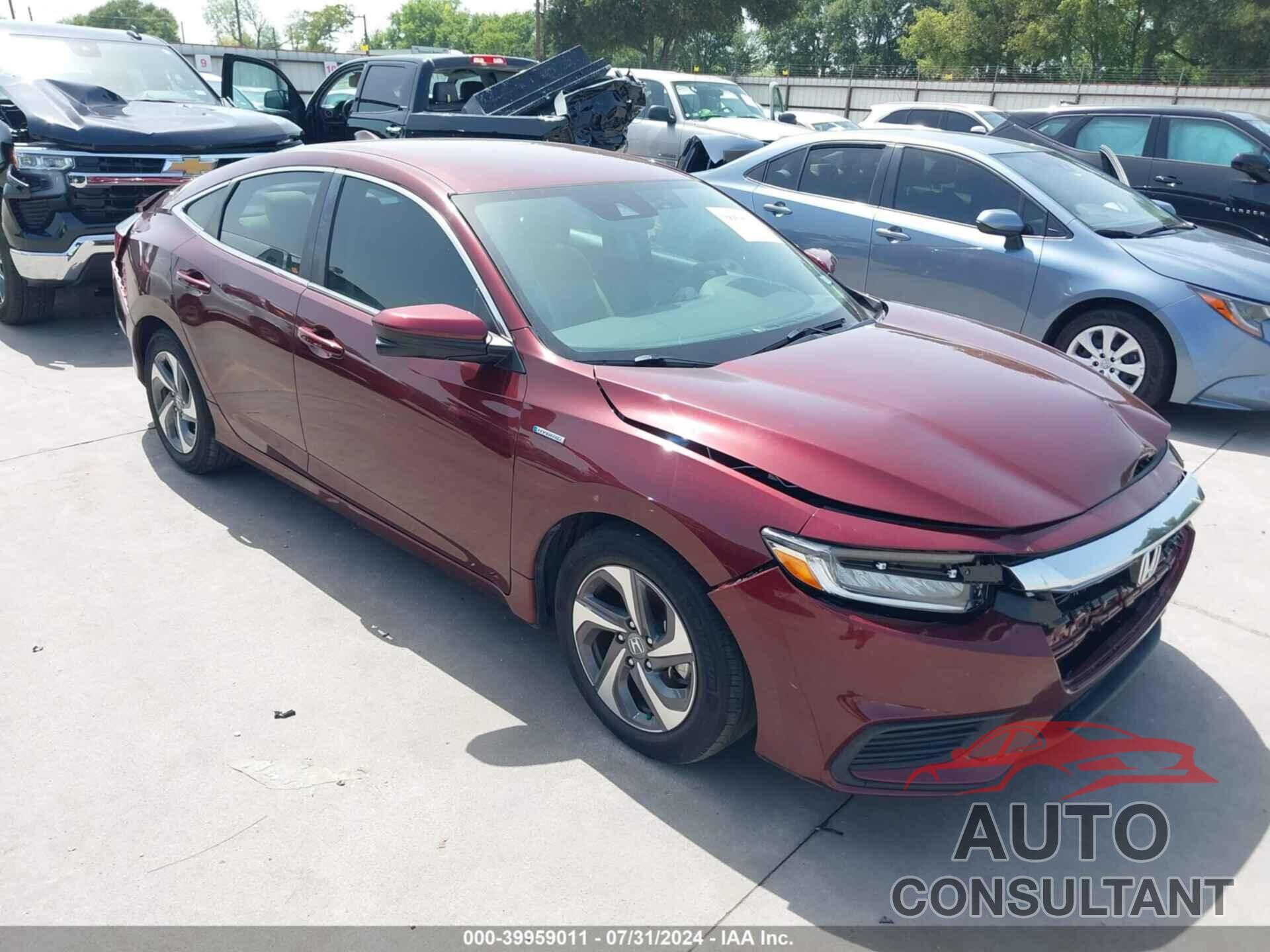 HONDA INSIGHT 2019 - 19XZE4F52KE028976