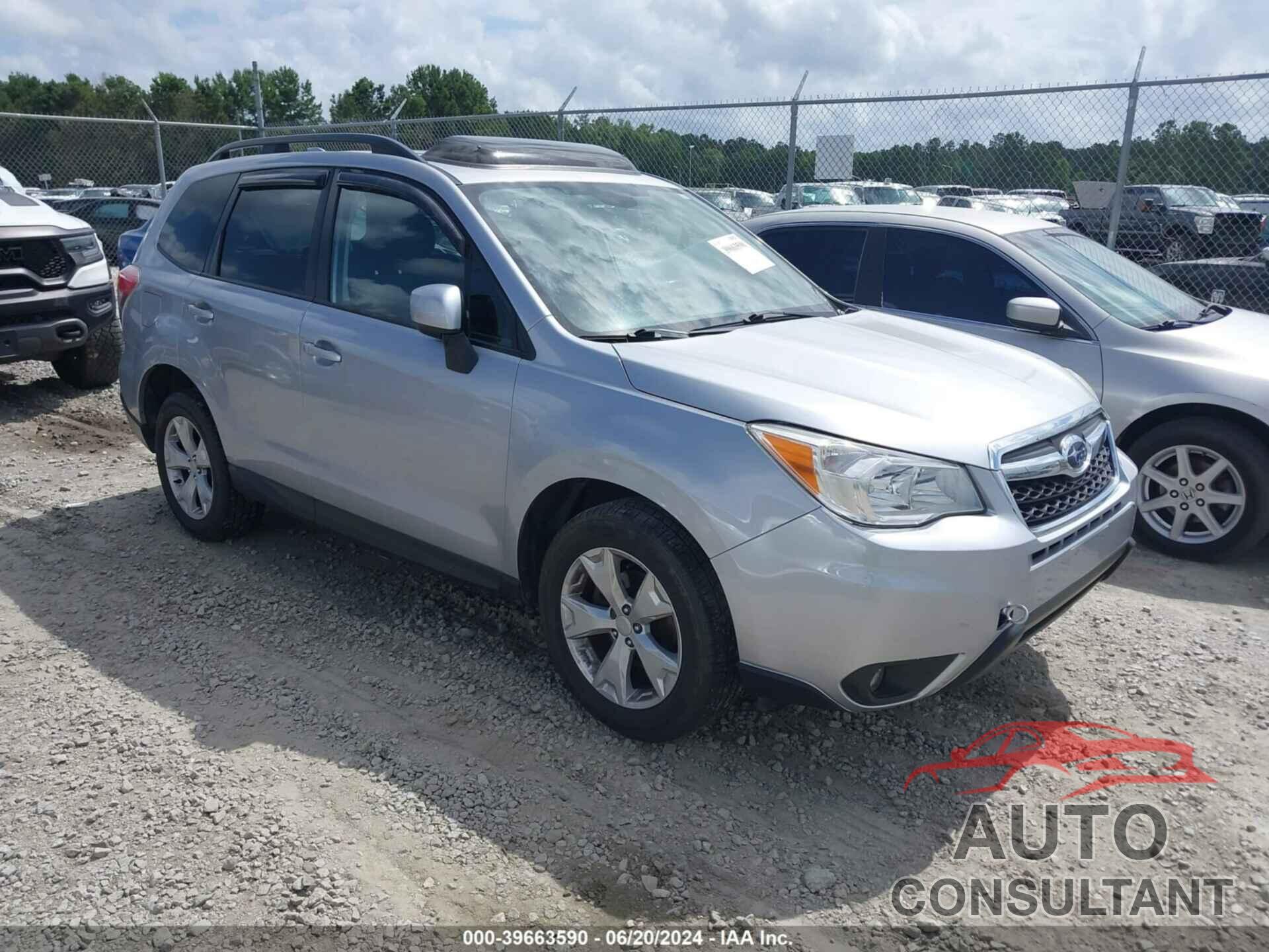 SUBARU FORESTER 2016 - JF2SJAFC3GH498852