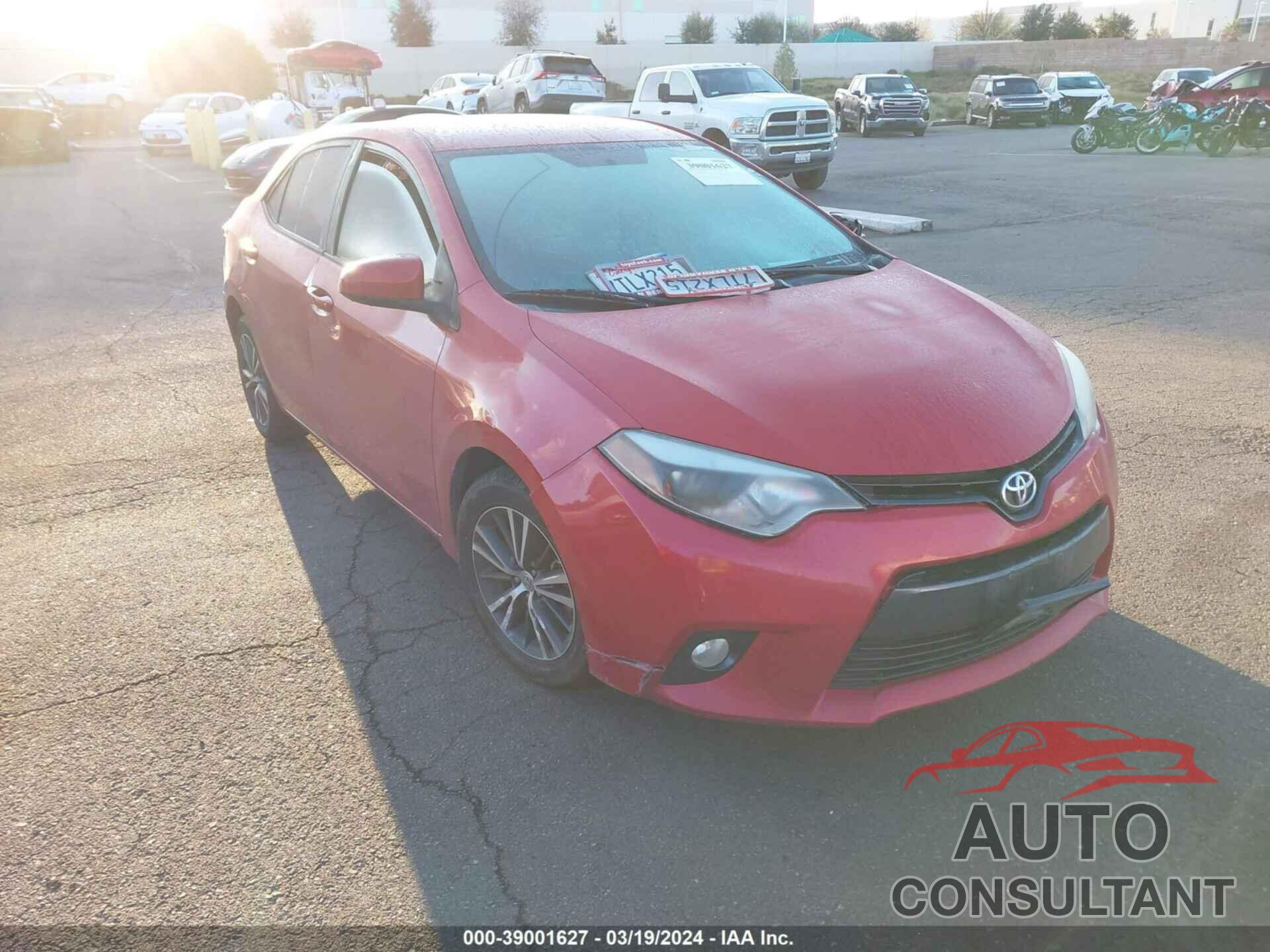 TOYOTA COROLLA 2016 - 5YFBURHE9GP522207