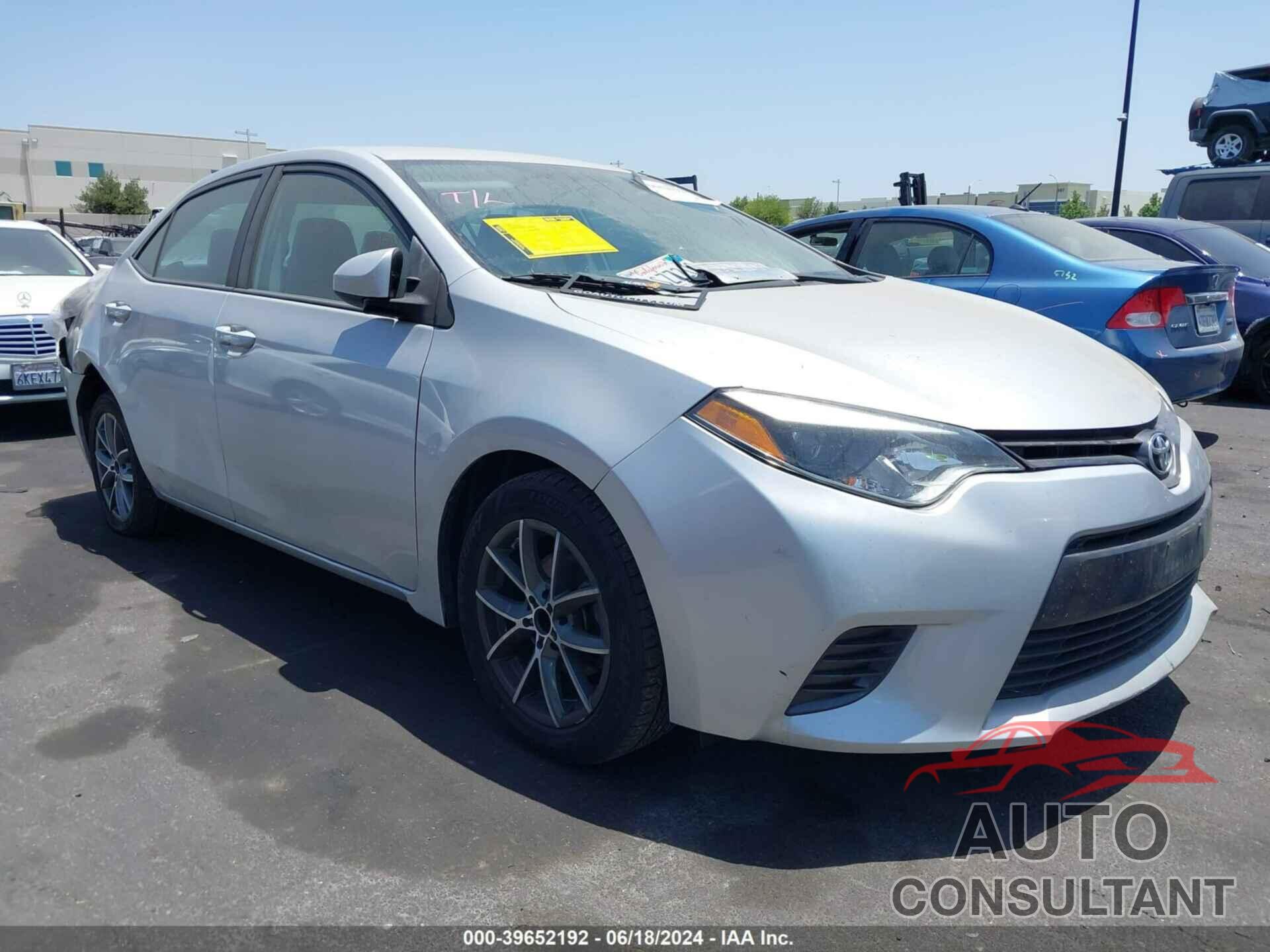TOYOTA COROLLA 2016 - 5YFBURHE2GP507502
