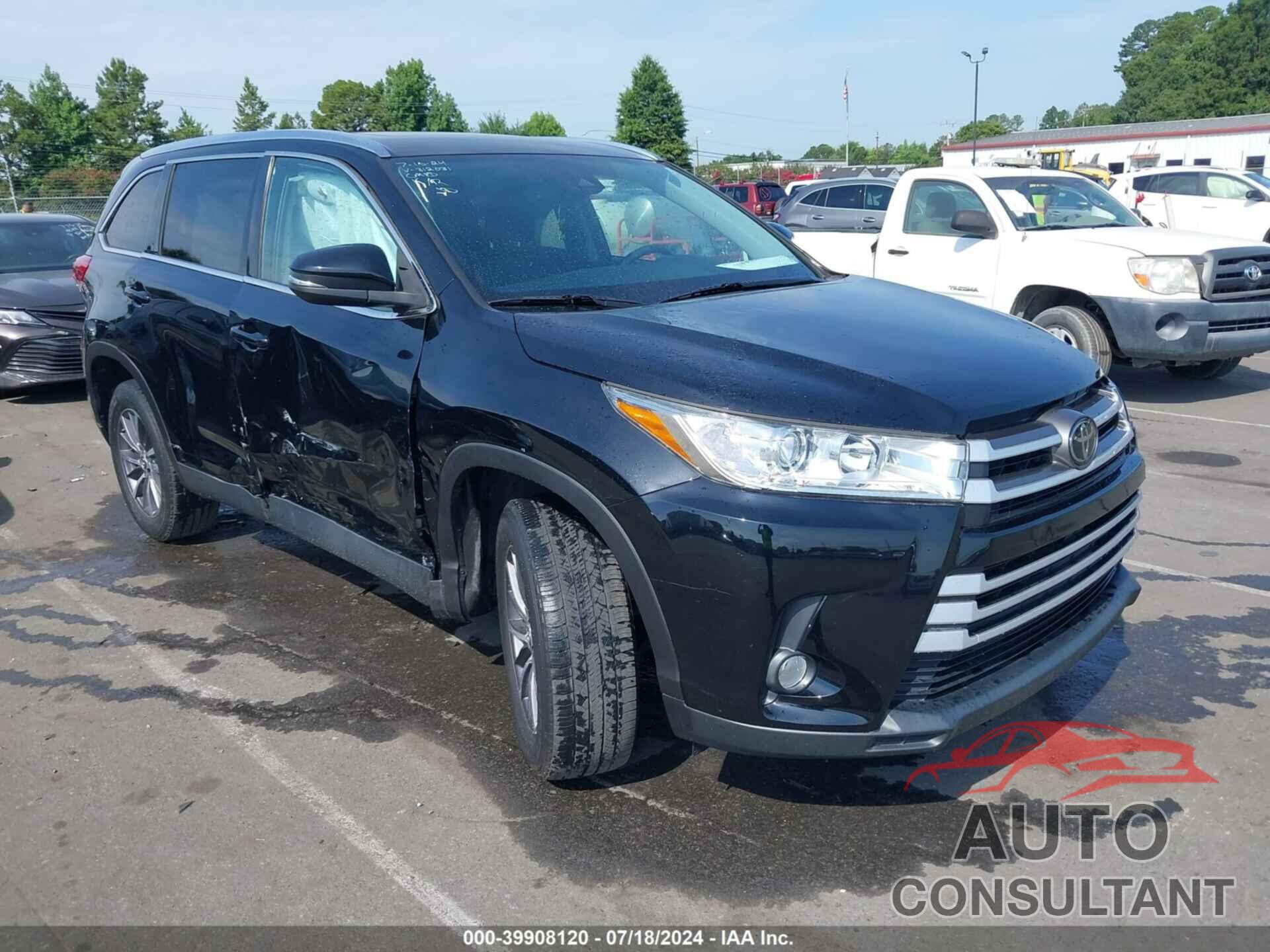 TOYOTA HIGHLANDER 2019 - 5TDKZRFH2KS312031