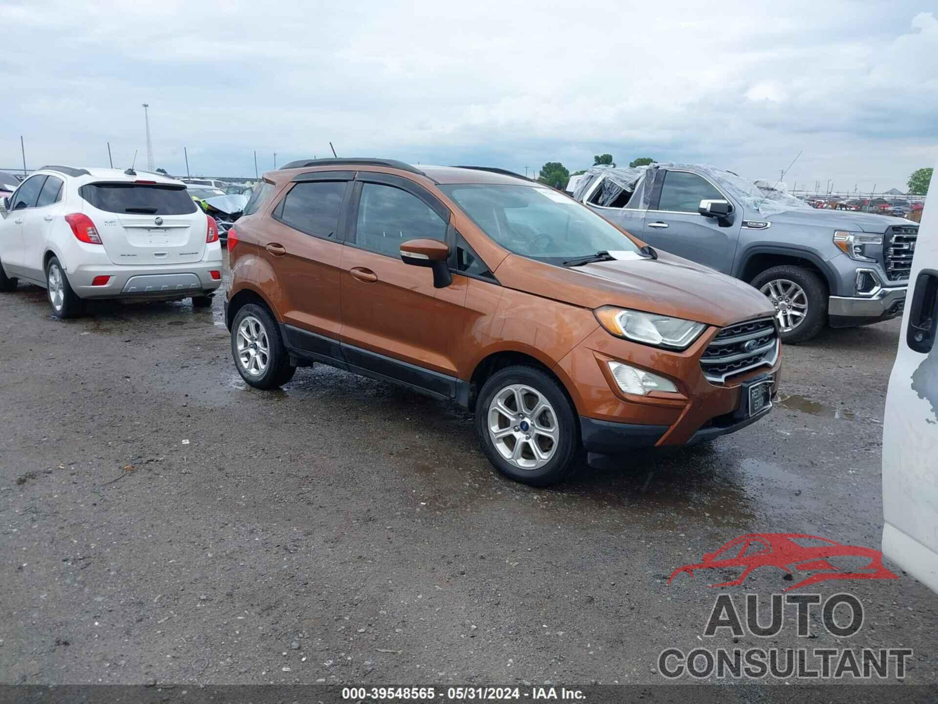 FORD ECOSPORT 2018 - MAJ3P1TE9JC212858