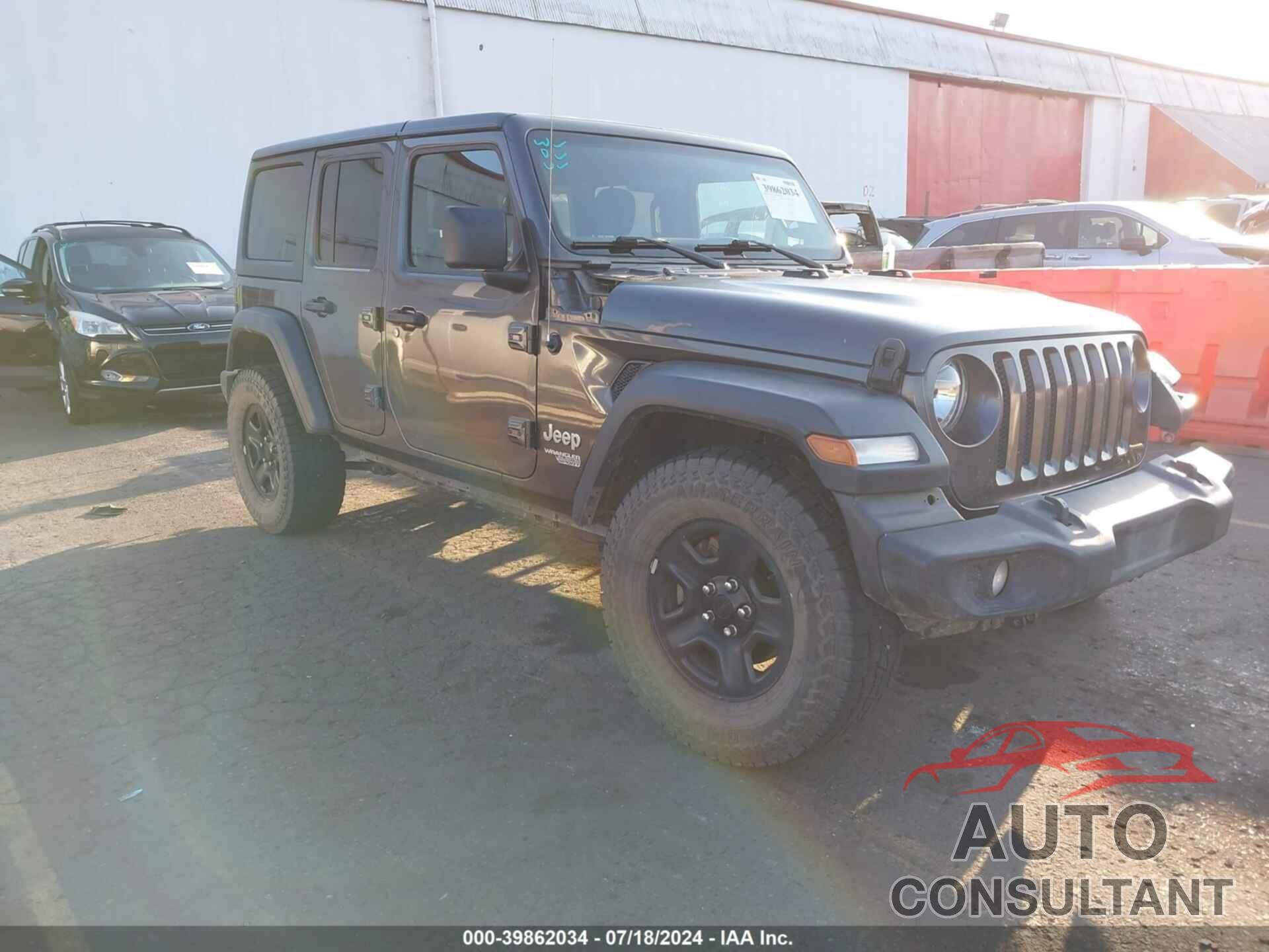 JEEP WRANGLER UNLIMITED 2018 - 1C4HJXDG4JW139398