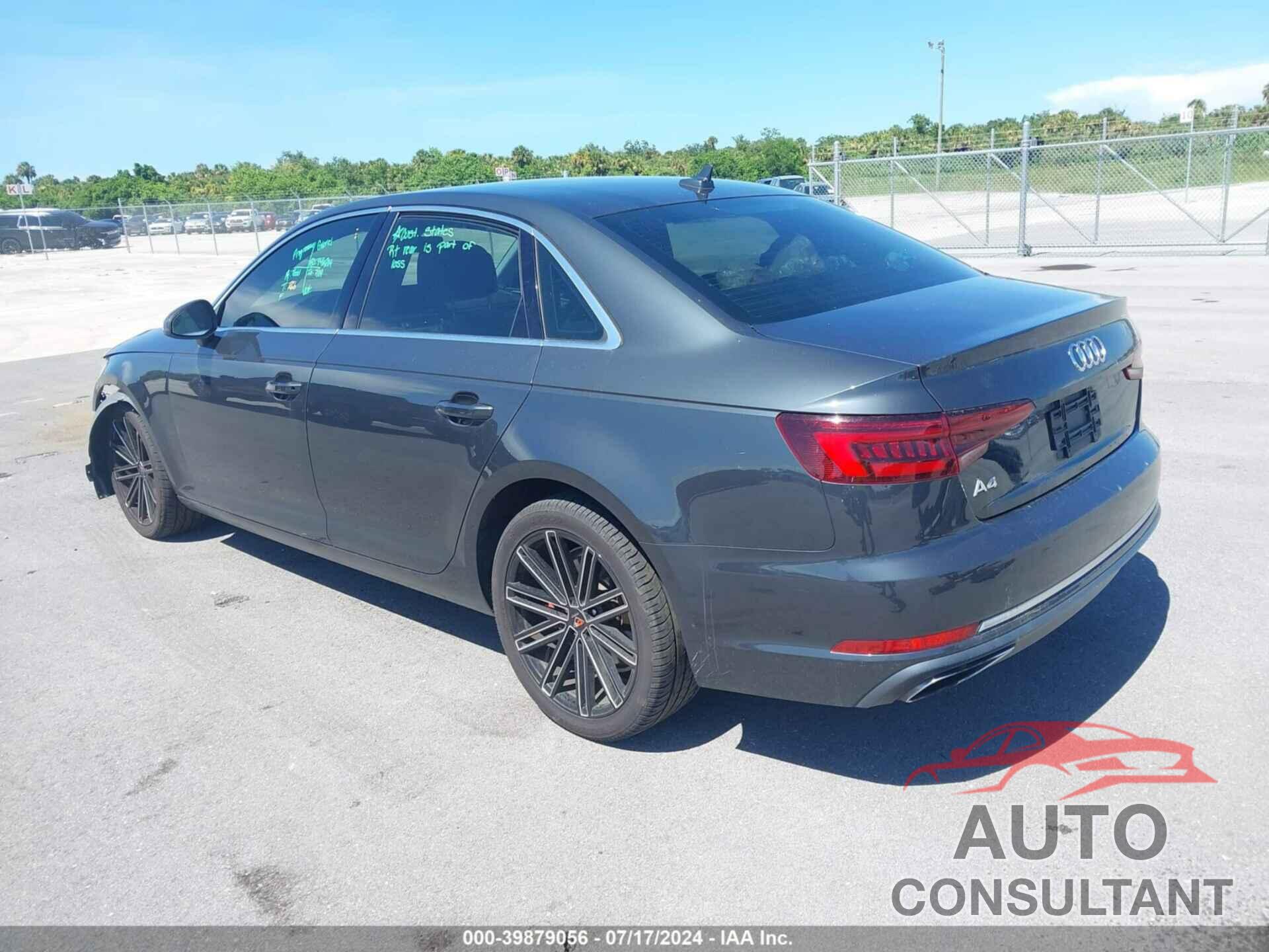 AUDI A4 2019 - WAUGMAF48KA054563
