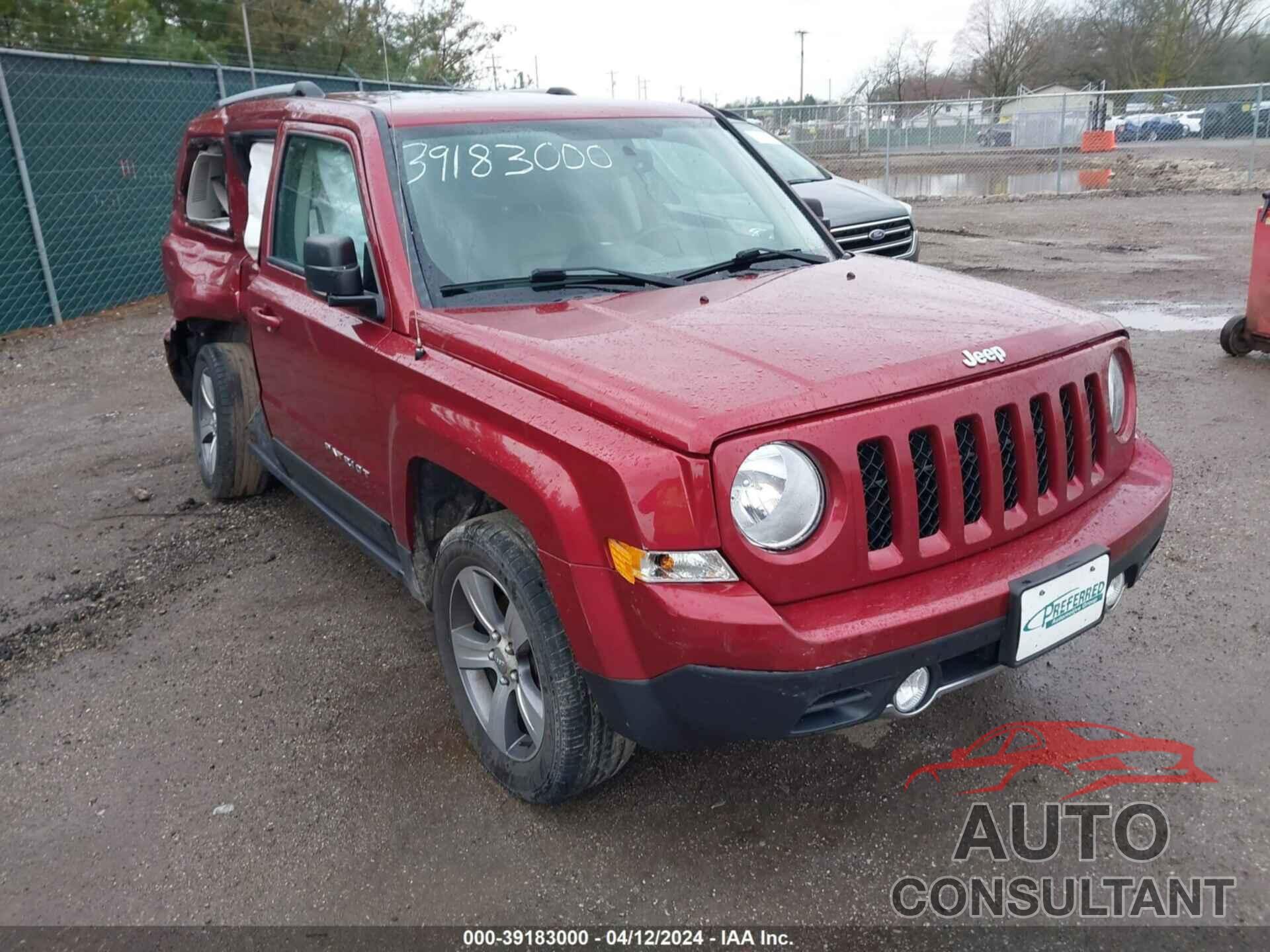 JEEP PATRIOT 2017 - 1C4NJRFB0HD133622