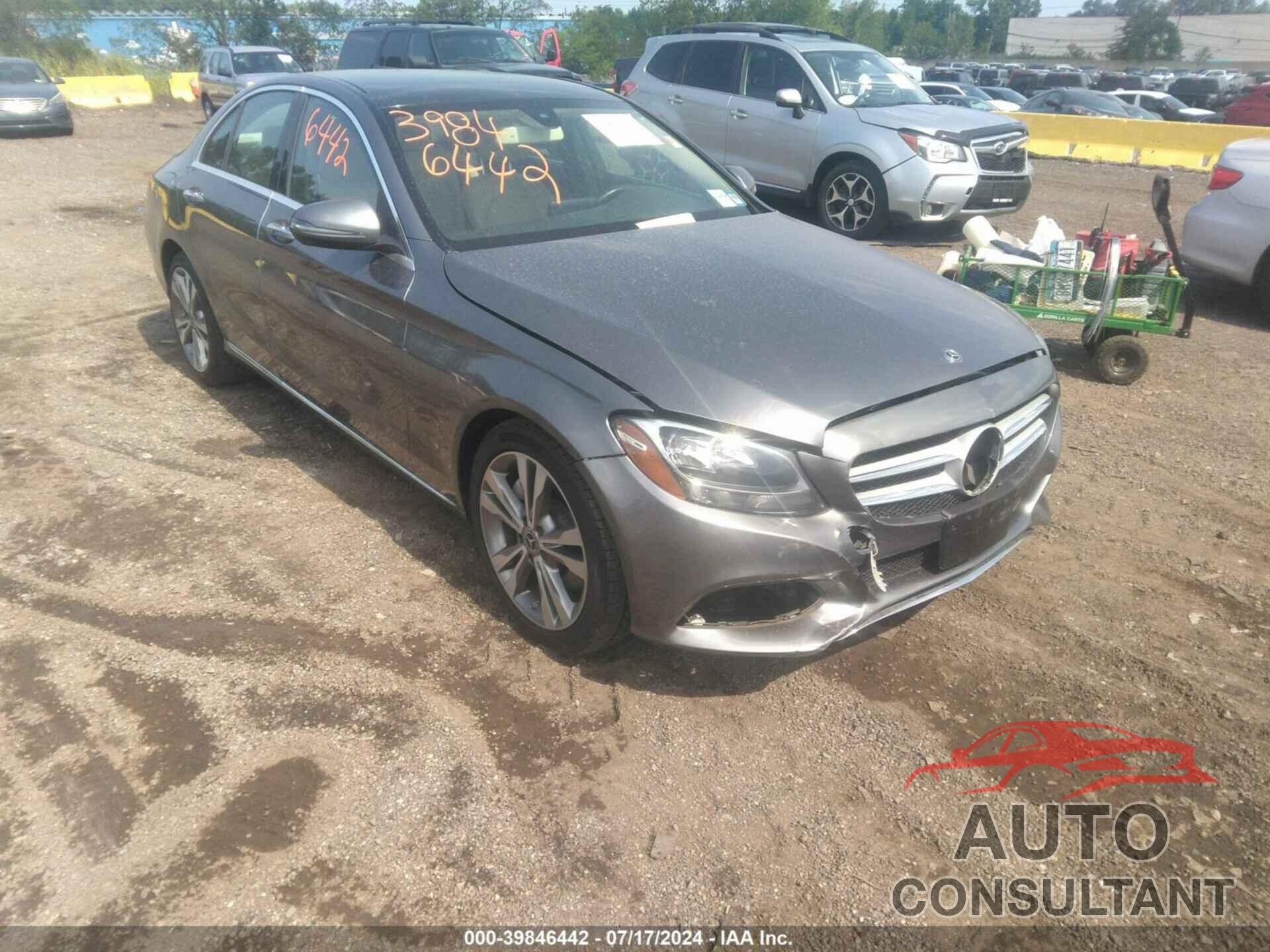 MERCEDES-BENZ C 300 2018 - WDDWF4JB8JR317446