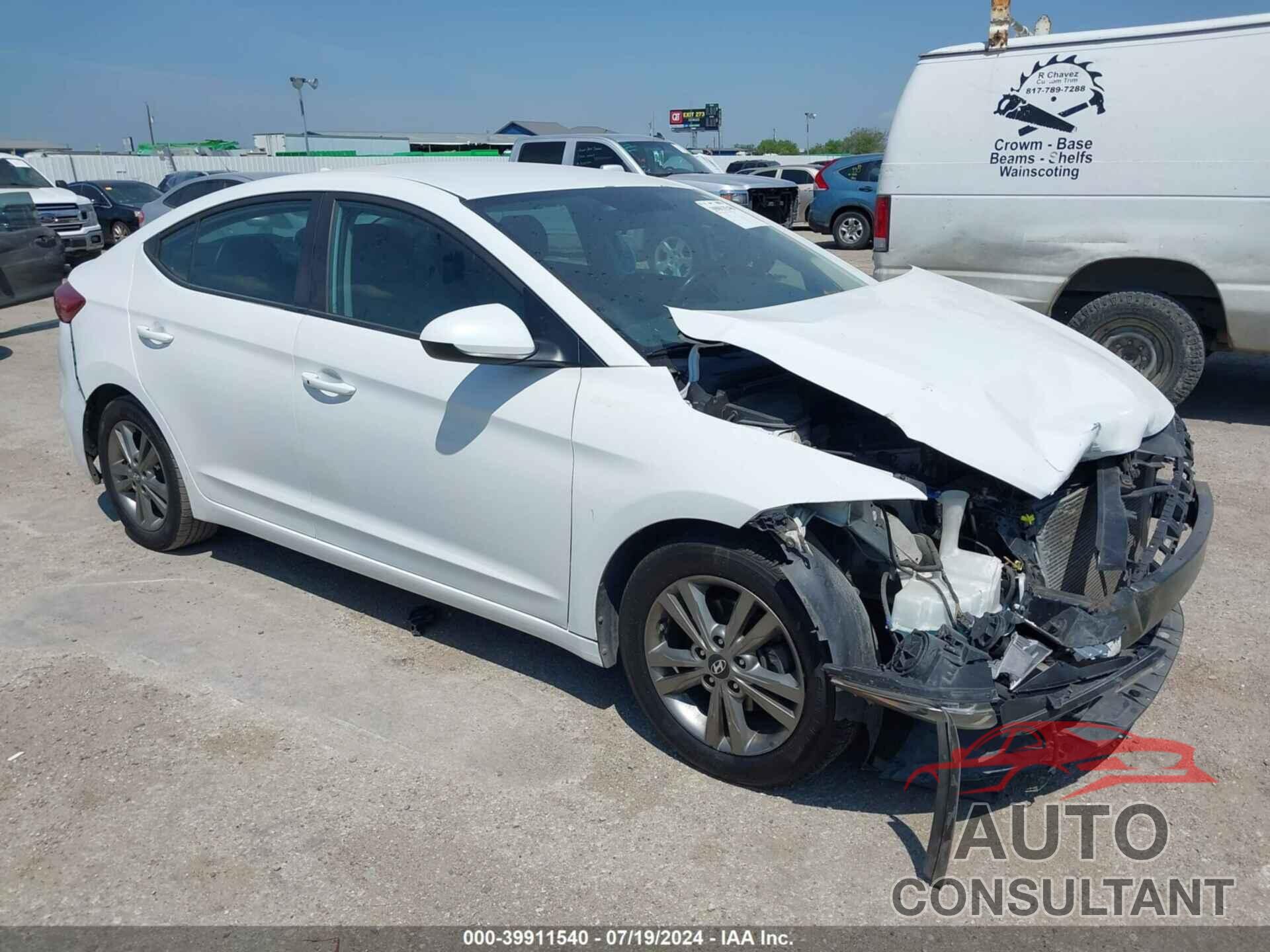 HYUNDAI ELANTRA 2017 - 5NPD84LF9HH074100