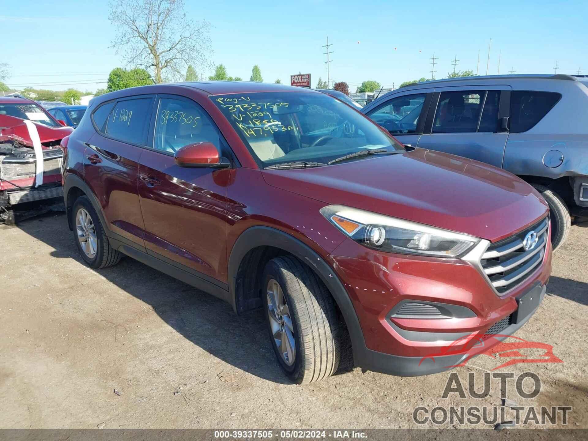 HYUNDAI TUCSON 2016 - KM8J23A44GU041229